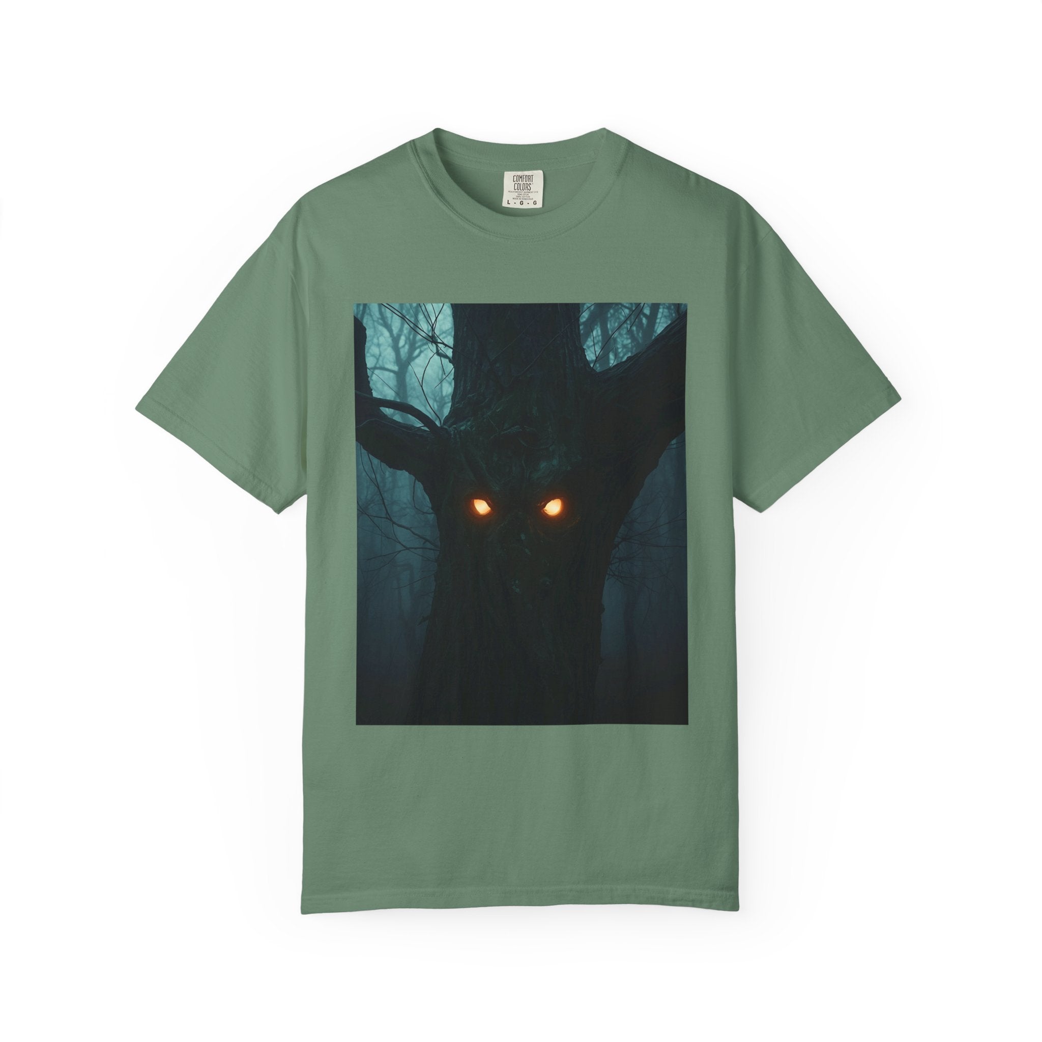 Spooky Forest Creature Unisex T-Shirt, Casual Wear, Gift for Nature Lovers, Halloween Apparel, Trendy Graphic Tee