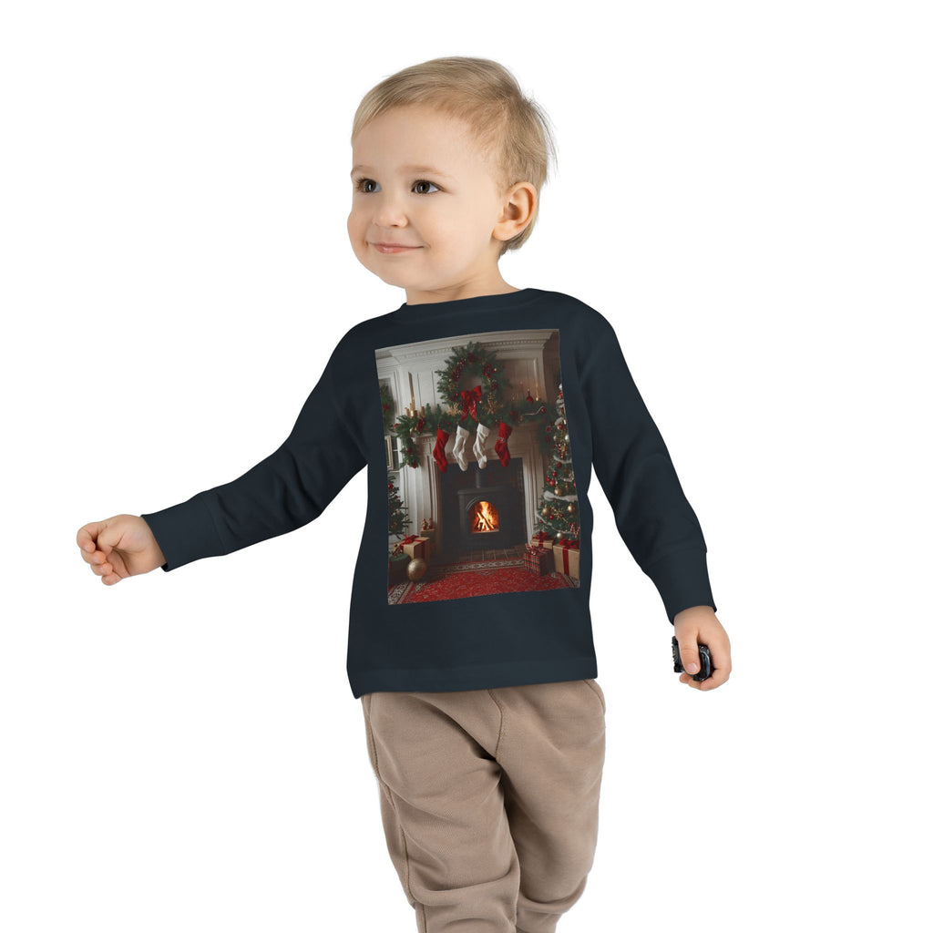 Cozy Christmas Toddler Long Sleeve Tee