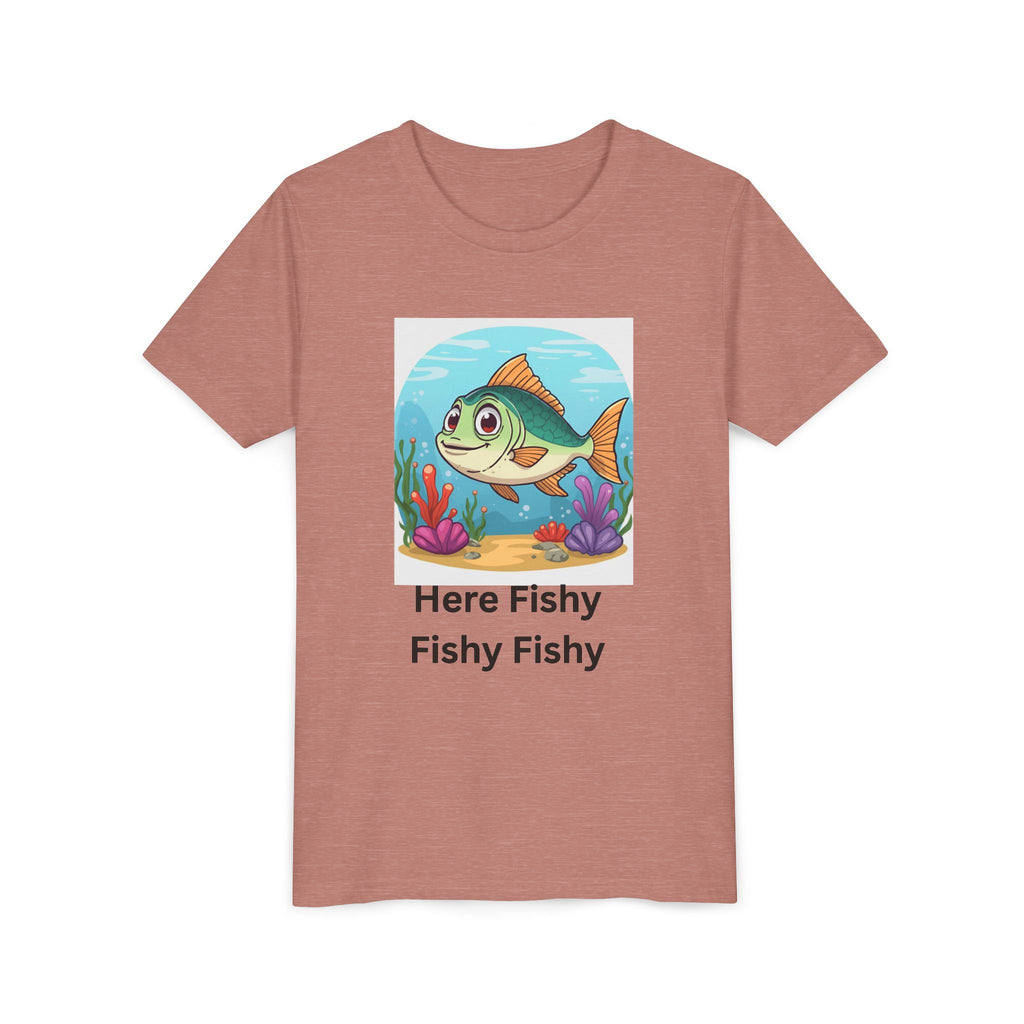Here Fishy Fishy Fishy Youth Short Sleeve Tee