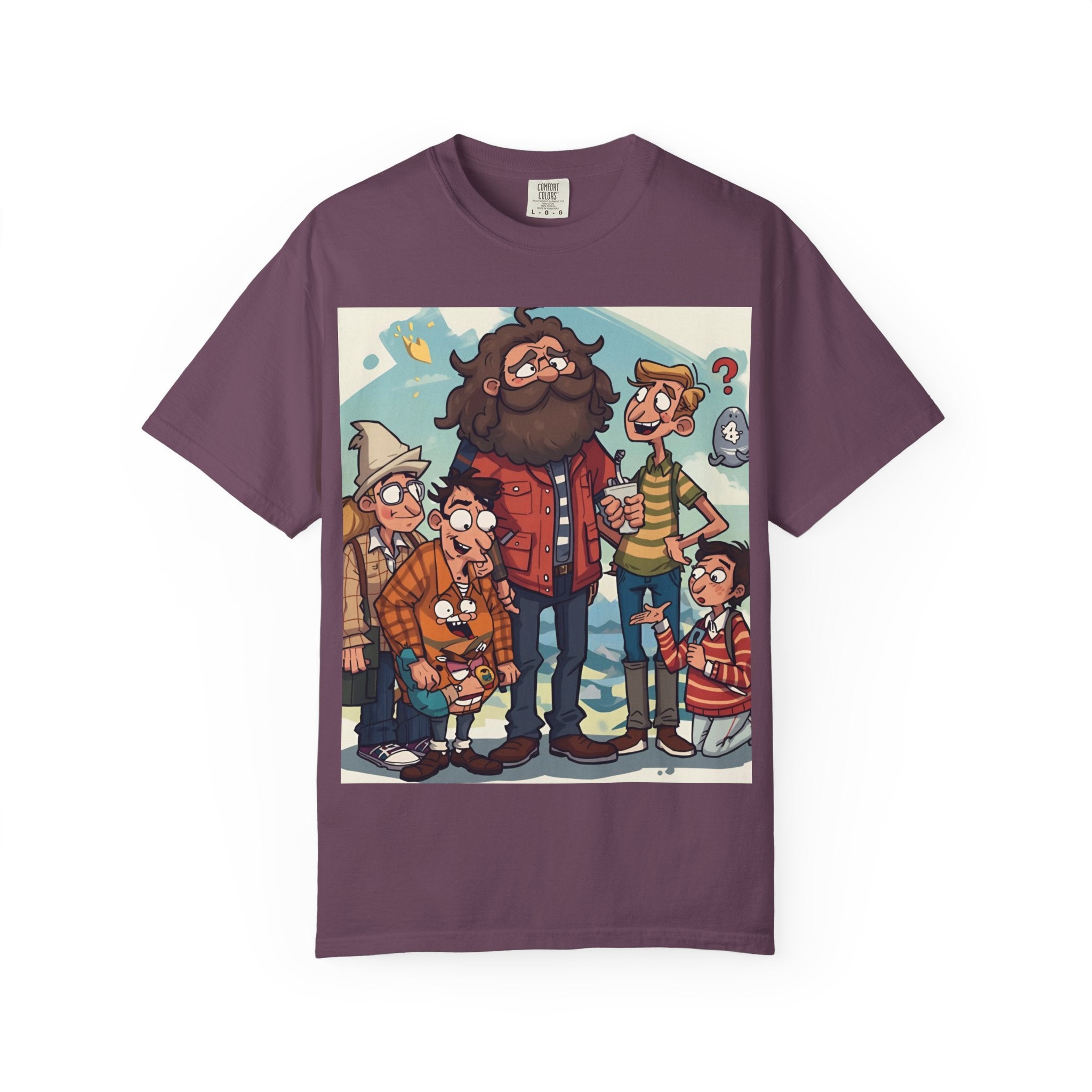 Charming Cartoon Graphic Tee, Fun Unisex T-shirt for Casual Wear, Unique Gift Ideas for Holidays, Family Gatherings, Cartoon Lovers, [...]
