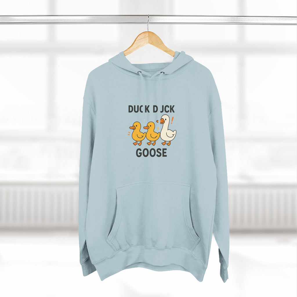 Cute Duck Duck Goose Hoodie, Funny Fleece Sweatshirt, Gift for Kids and Adults, Perfect for Fall and Casual Wear