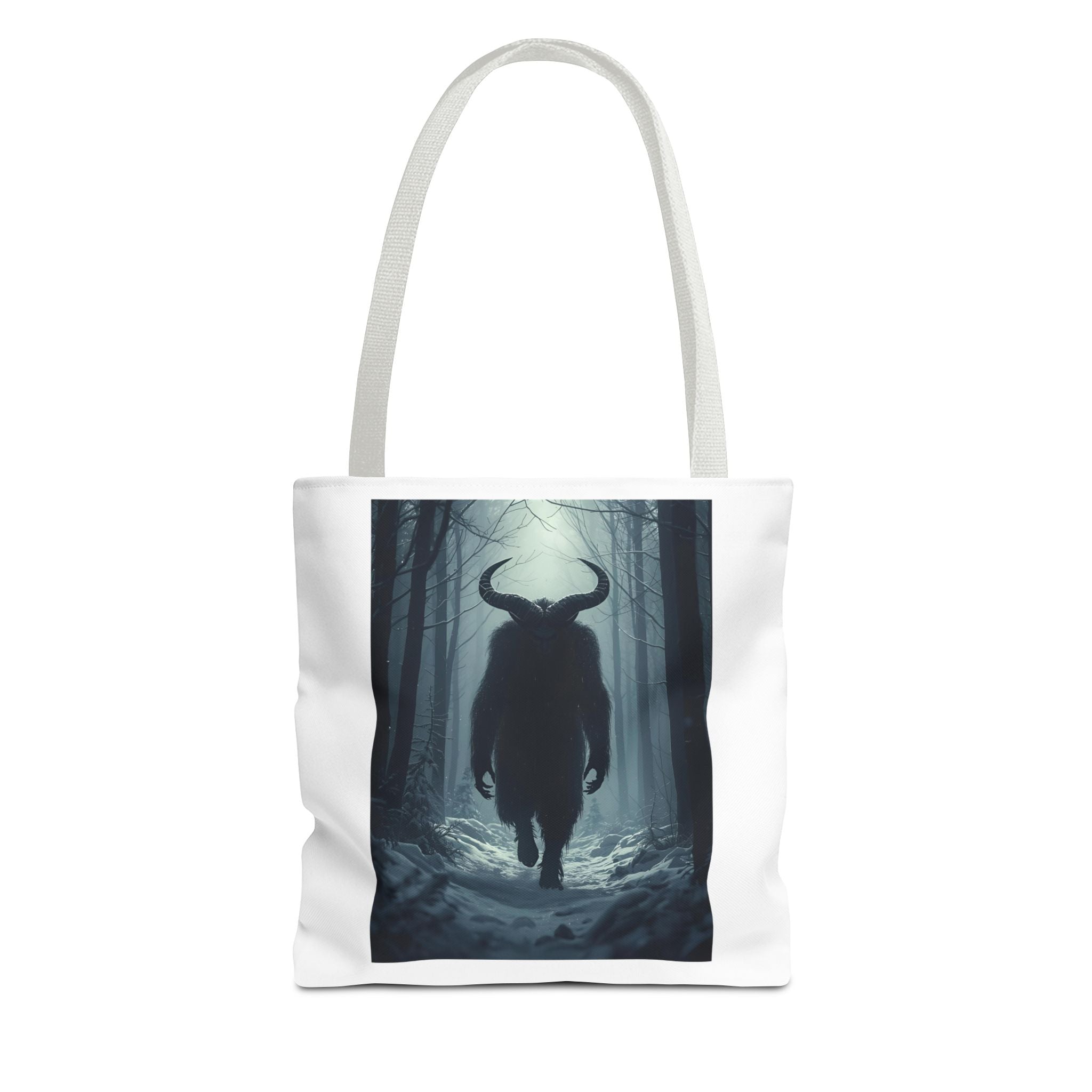 Spooky Forest Mythical Creature Tote Bag, Unique AOP Tote, Forest Design Bag, Eco-Friendly Shopping Bag, Gift for Nature Lovers, Stylish Carryall
