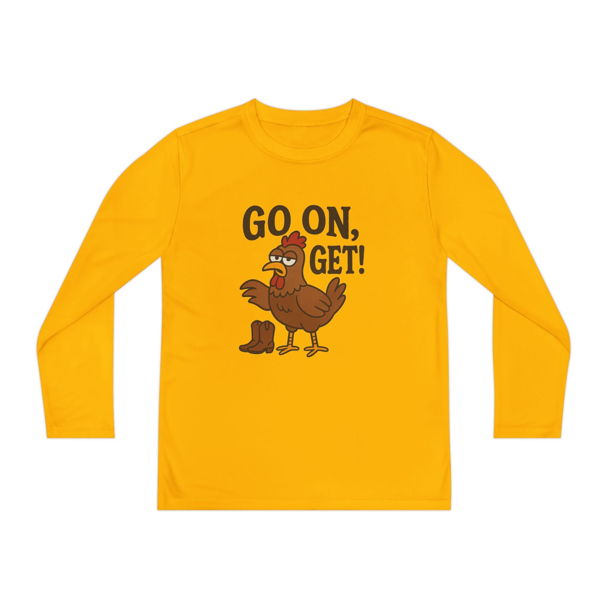 Go On Get Funny Youth Chicken Shirt