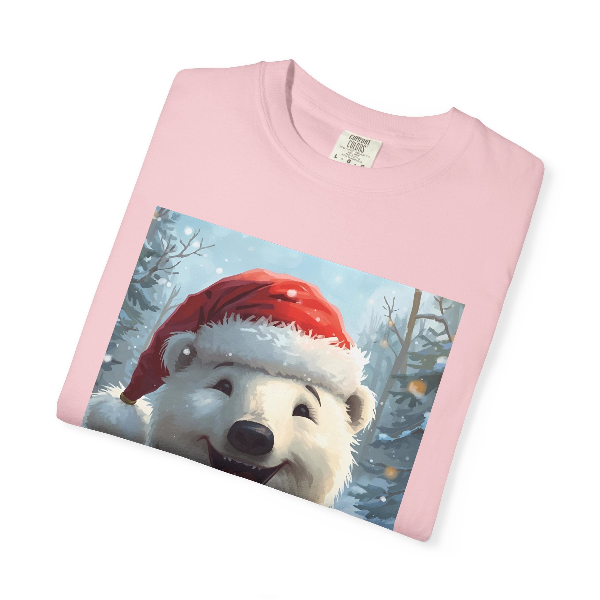 Christmas Polar Bear T-Shirt, Holiday Tee, Winter Apparel, Gift For Animal Lovers, Festive Casual Wear