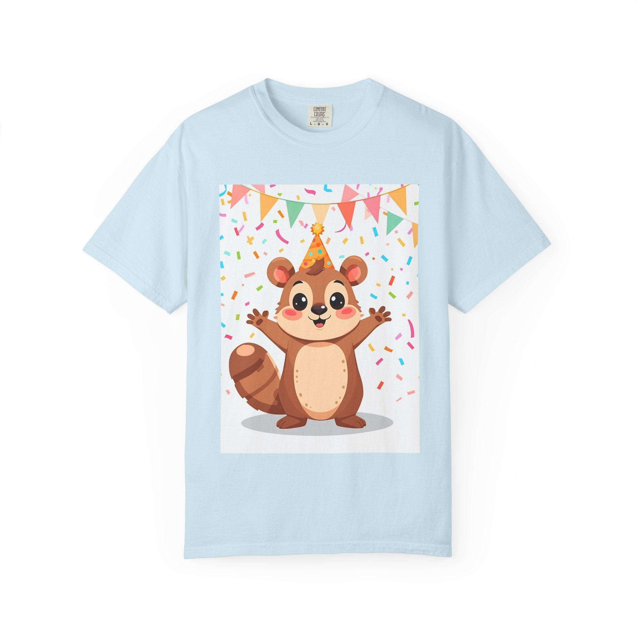 Adorable Party Animal Squirl T-Shirt - Birthday Gift, Unisex Tee, Celebration Apparel, Cute Animal Print, Fun Gift Idea
