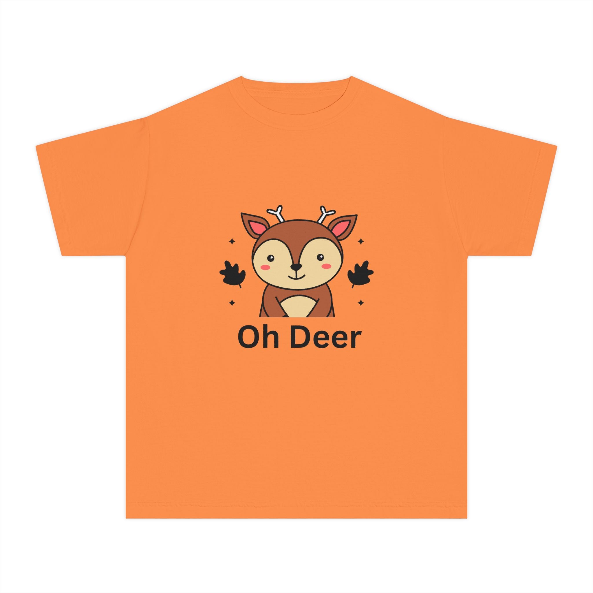 Funny Kids Tee - "Oh Deer" Design, Youth Shirt, Cute Animal Graphic, Perfect Gift for Birthdays, Holidays, or Playtime