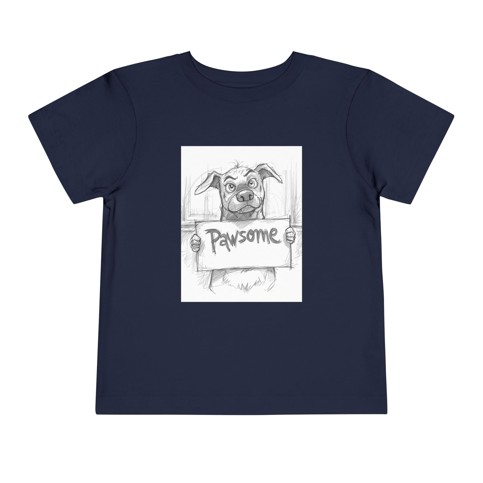 Pawsome Toddler Tee, Cute Dog Shirt for Kids, Pet Lover Gift, Playful Toddler Outfit, Birthday Gift, Animal Lover Apparel