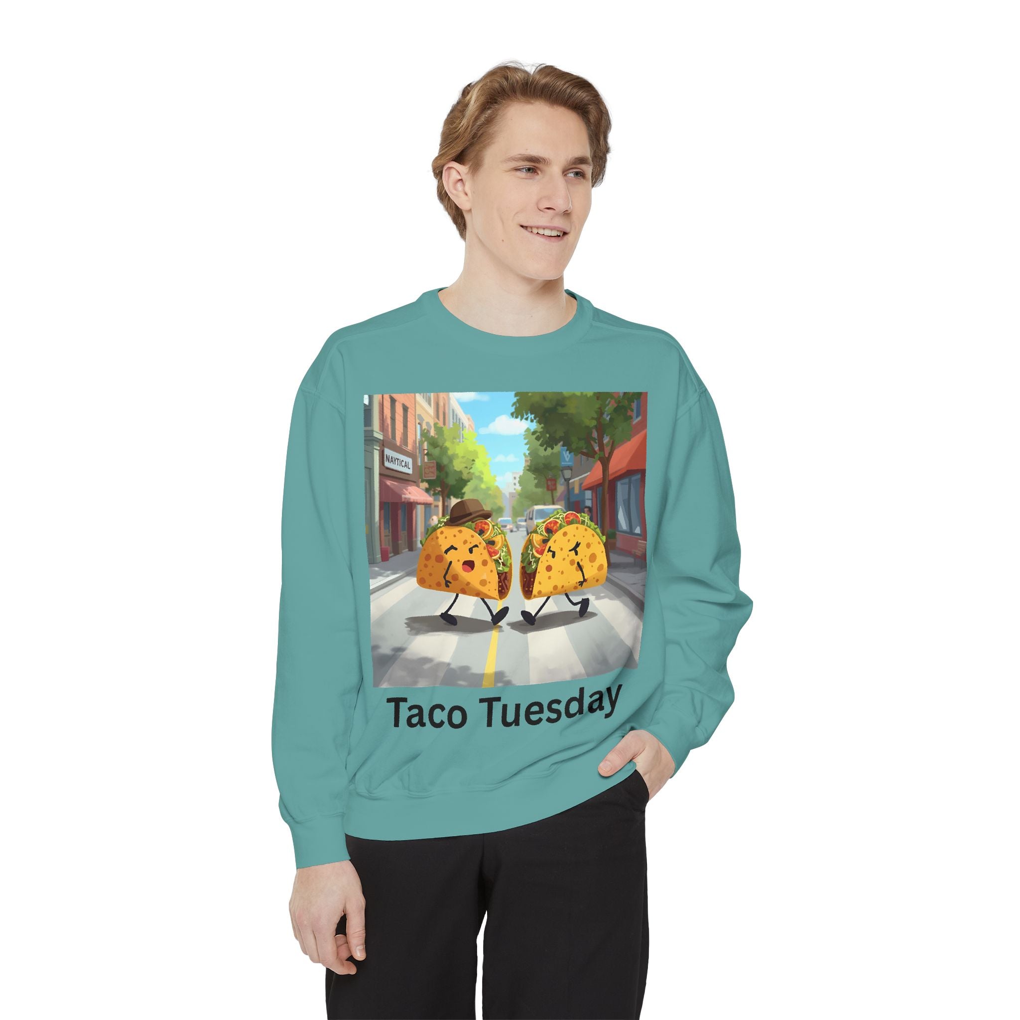 Taco Tuesday Unisex Garment-Dyed Sweatshirt