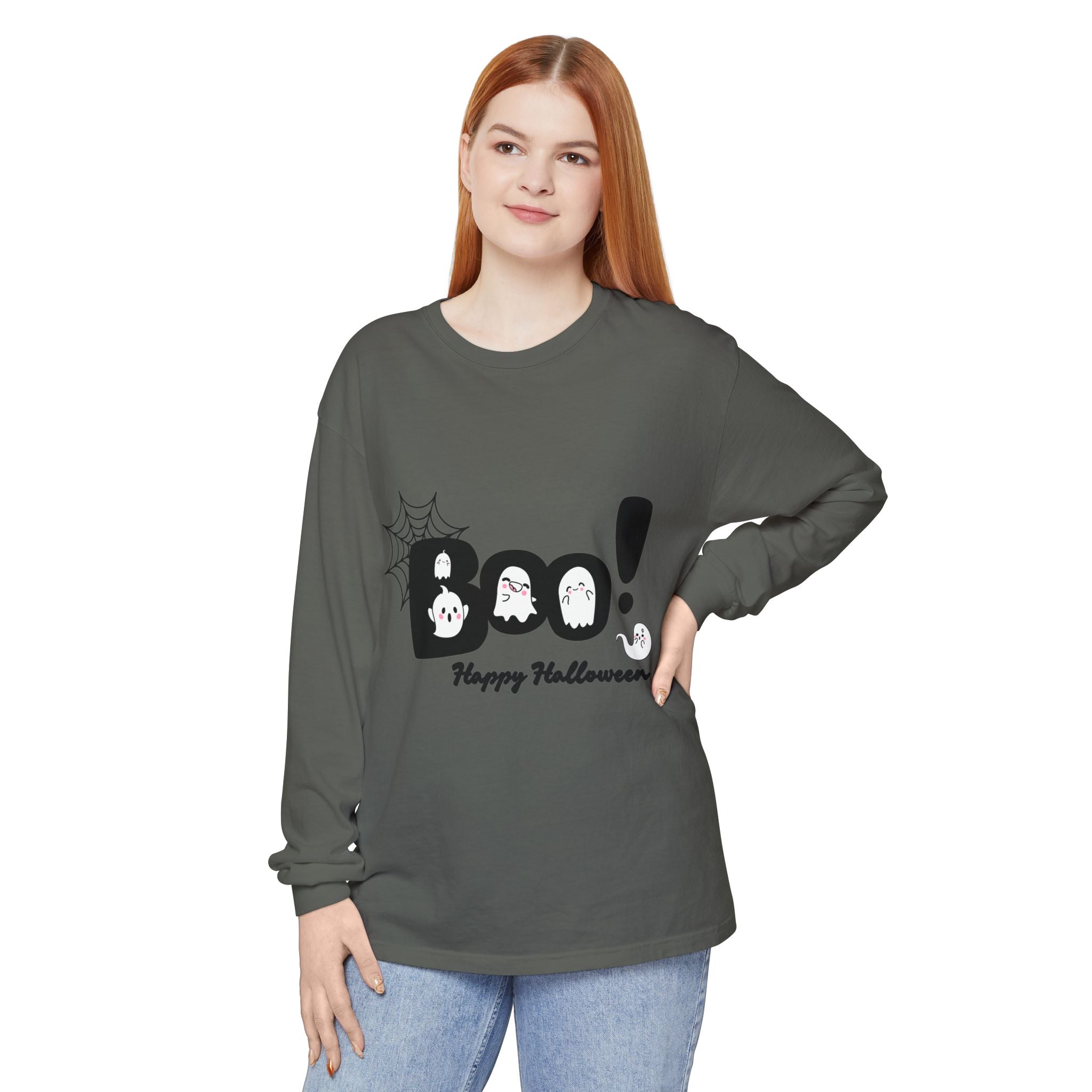 Halloween Boo Long Sleeve T-Shirt, Unisex Spooky Tee, Perfect for Fall Celebrations, Ghost Graphic Shirt, October Style Apparel, Casual [...]