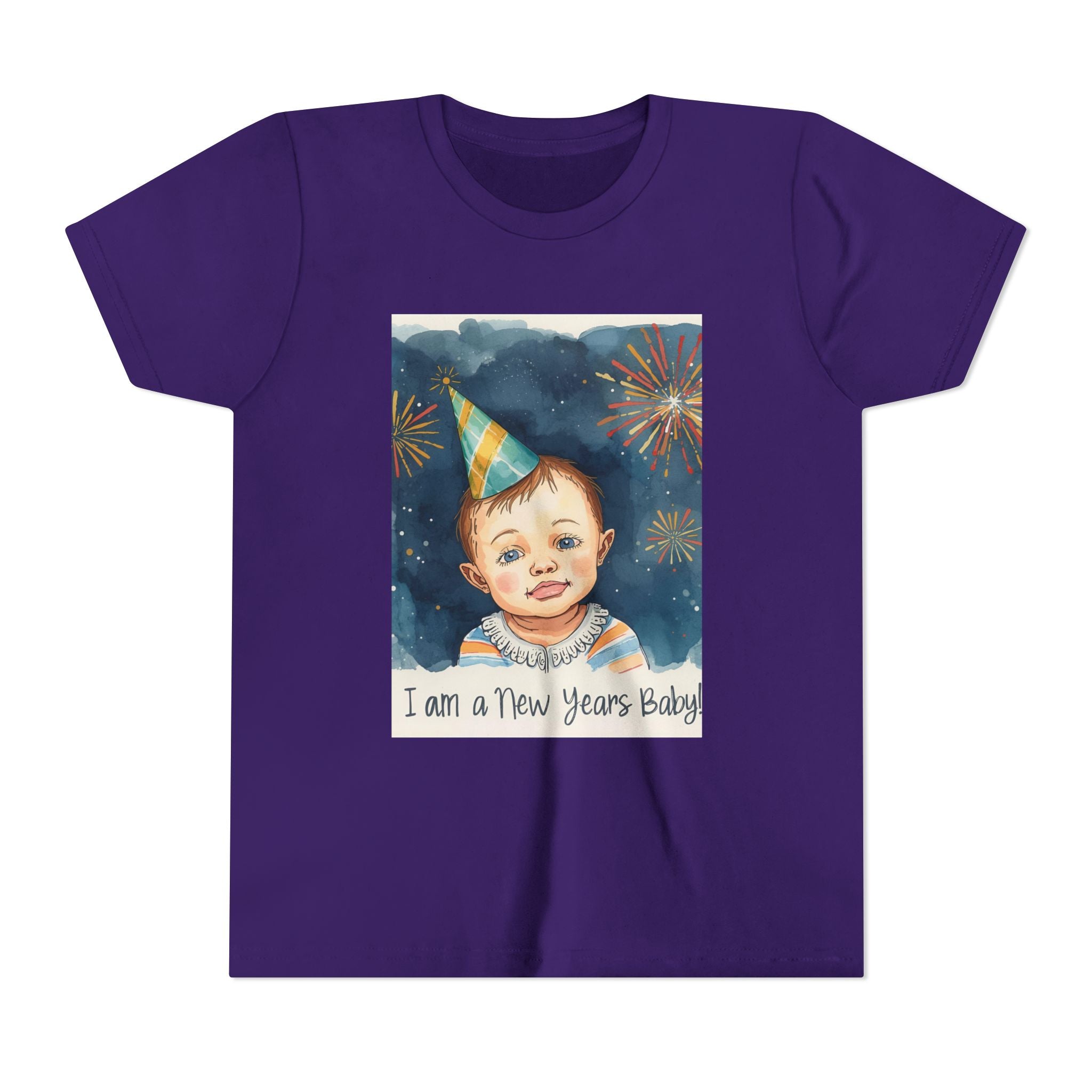 I Am A New Years Baby Youth Short Sleeve Tee