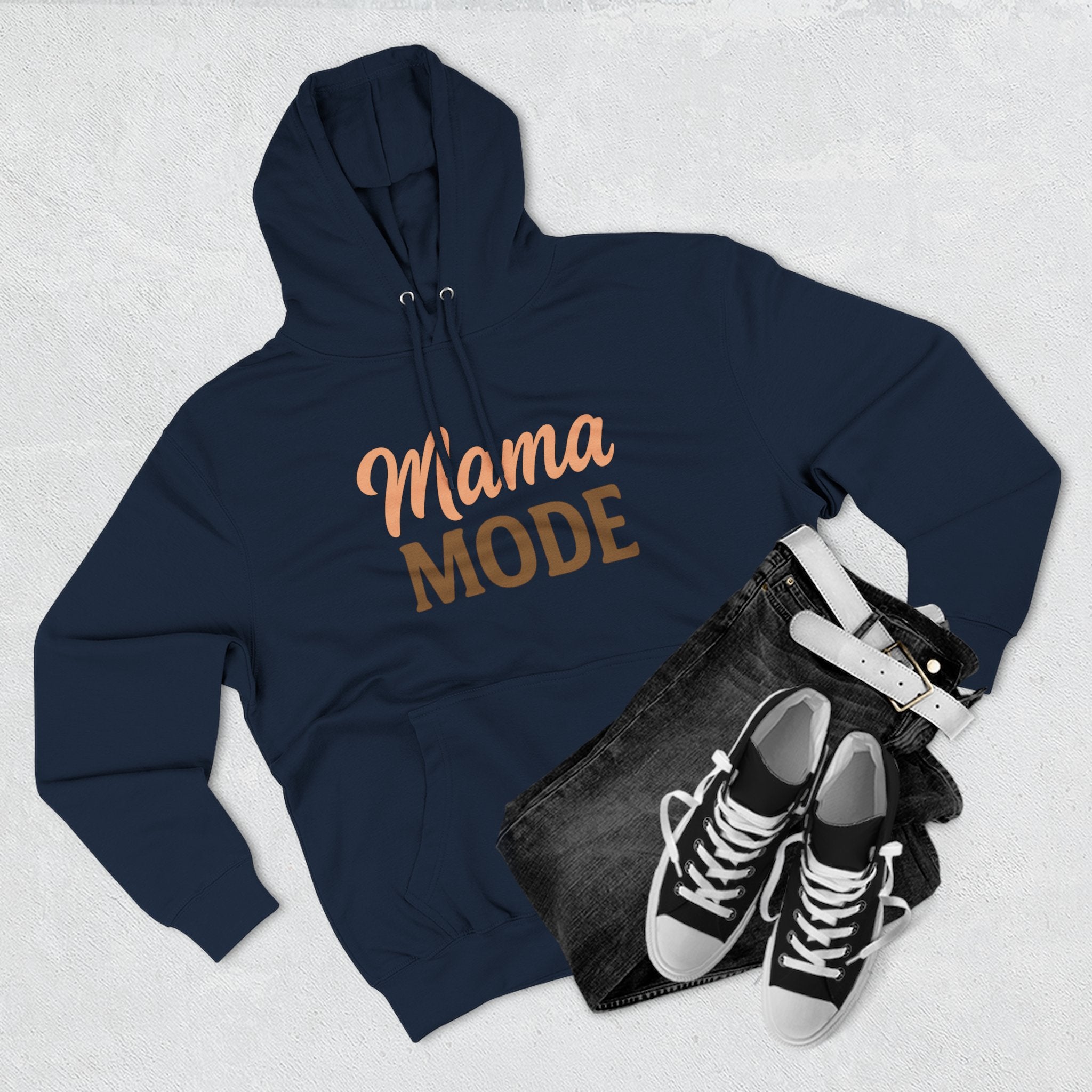 Mama Mode Hoodie — Cozy Casual Fleece Sweatshirt for Moms