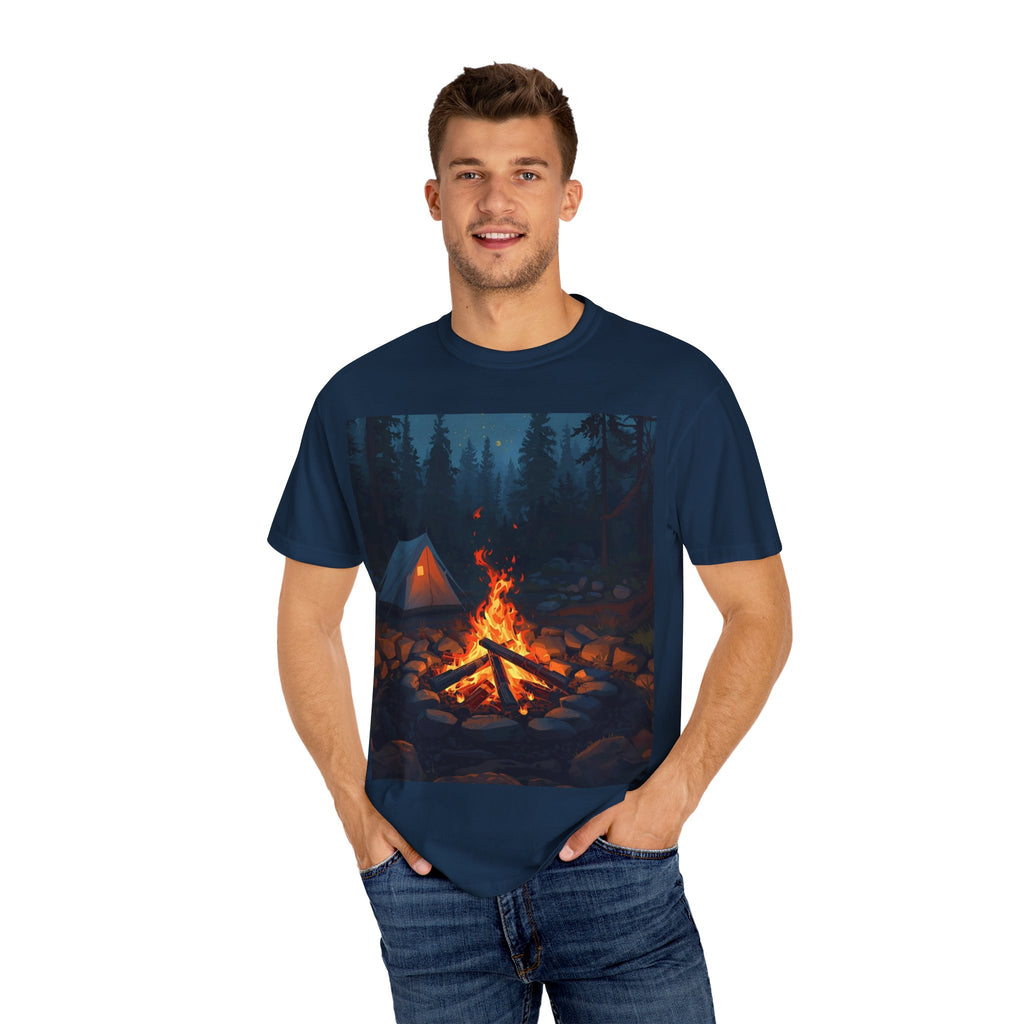 Cozy Campfire Unisex Garment-Dyed T-shirt