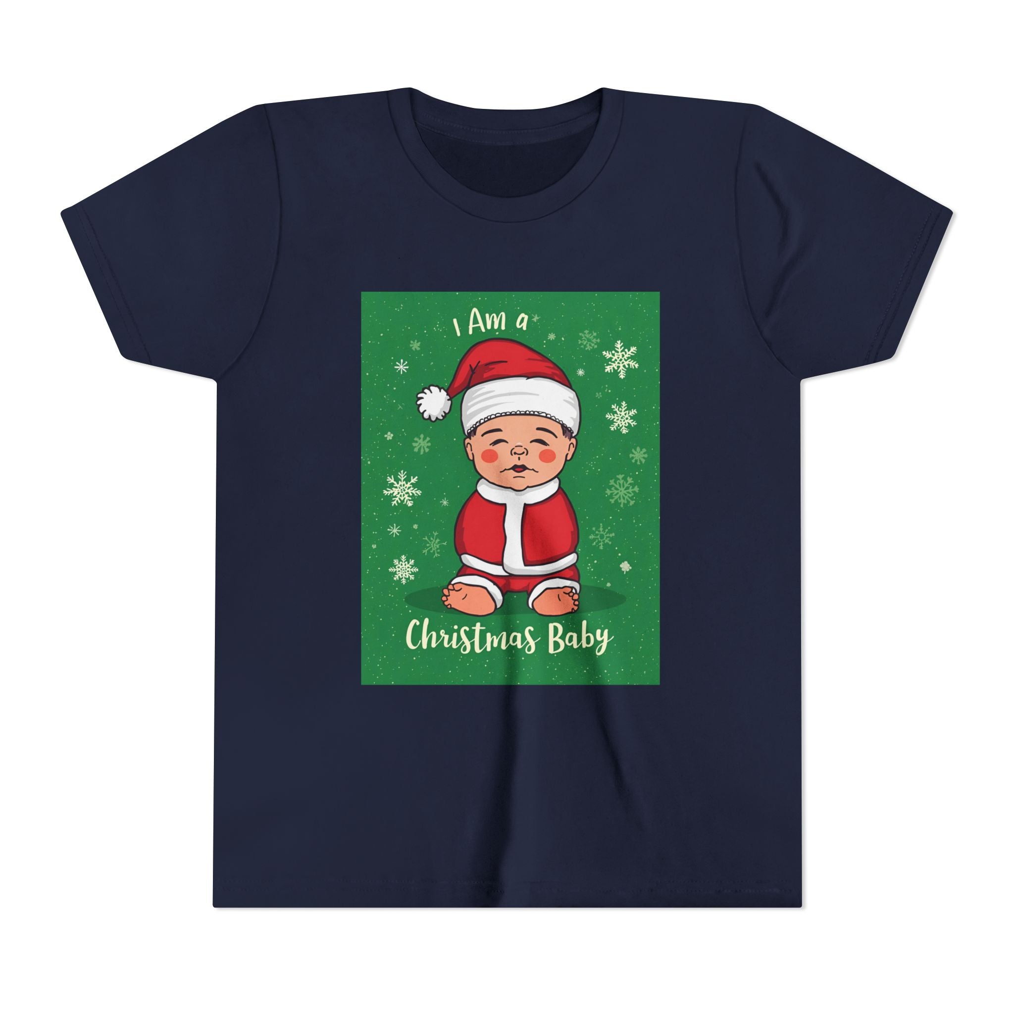 I Am A Christmas Baby Youth Short Sleeve Tee