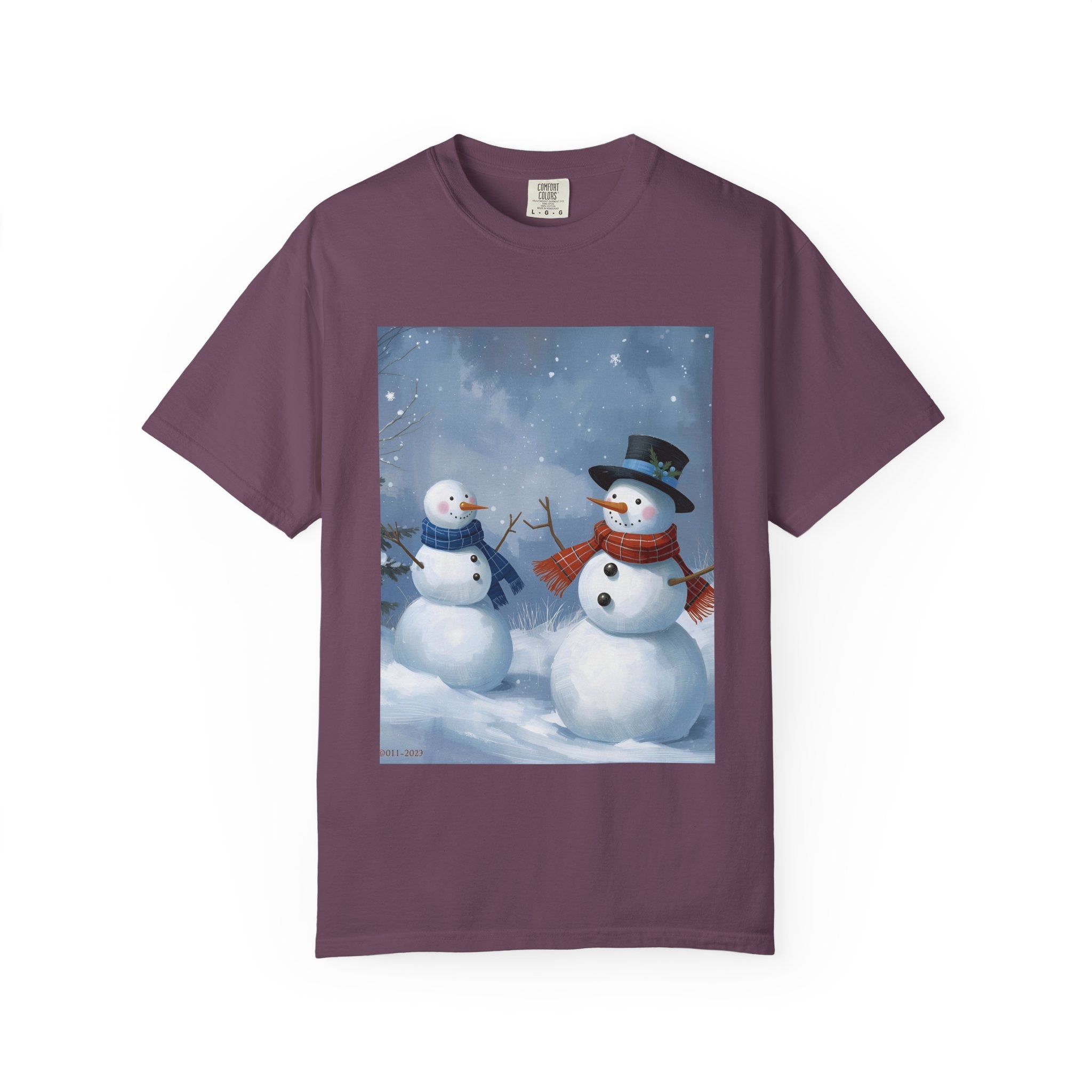 Christmas Snowman Family T-Shirt, Unisex Graphic Tee, Holiday Gift, Winter Apparel, Cozy Casual Wear, Christmas T-Shirt