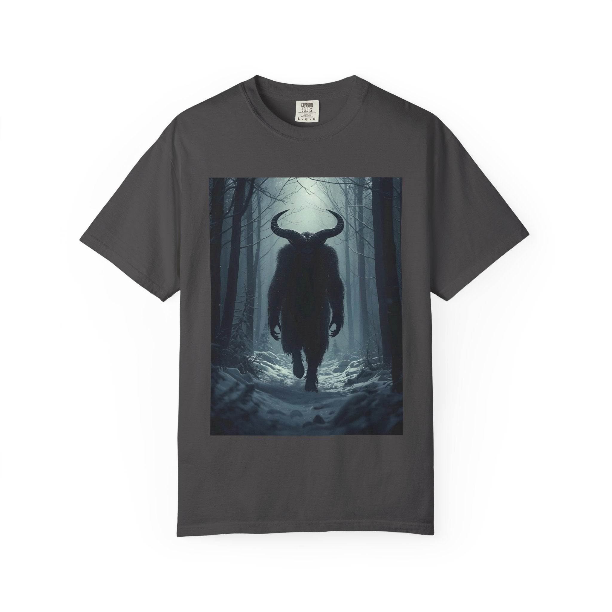 Spooky Mysterious Forest Creature Unisex Garment-Dyed T-Shirt | Unisex Tee, Graphic T-Shirt, Vintage Style, Nature Lover Gift, Unique Artwear