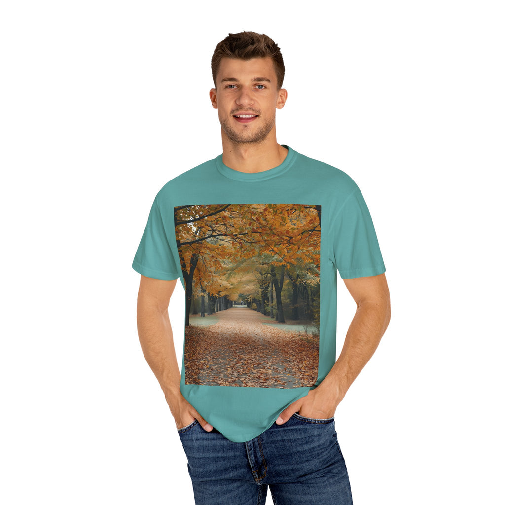 Autumn Pathway T-Shirt | Nature Lover Gift, Fall Fashion, Unisex Tee, Seasonal Wear, Cozy Vibes