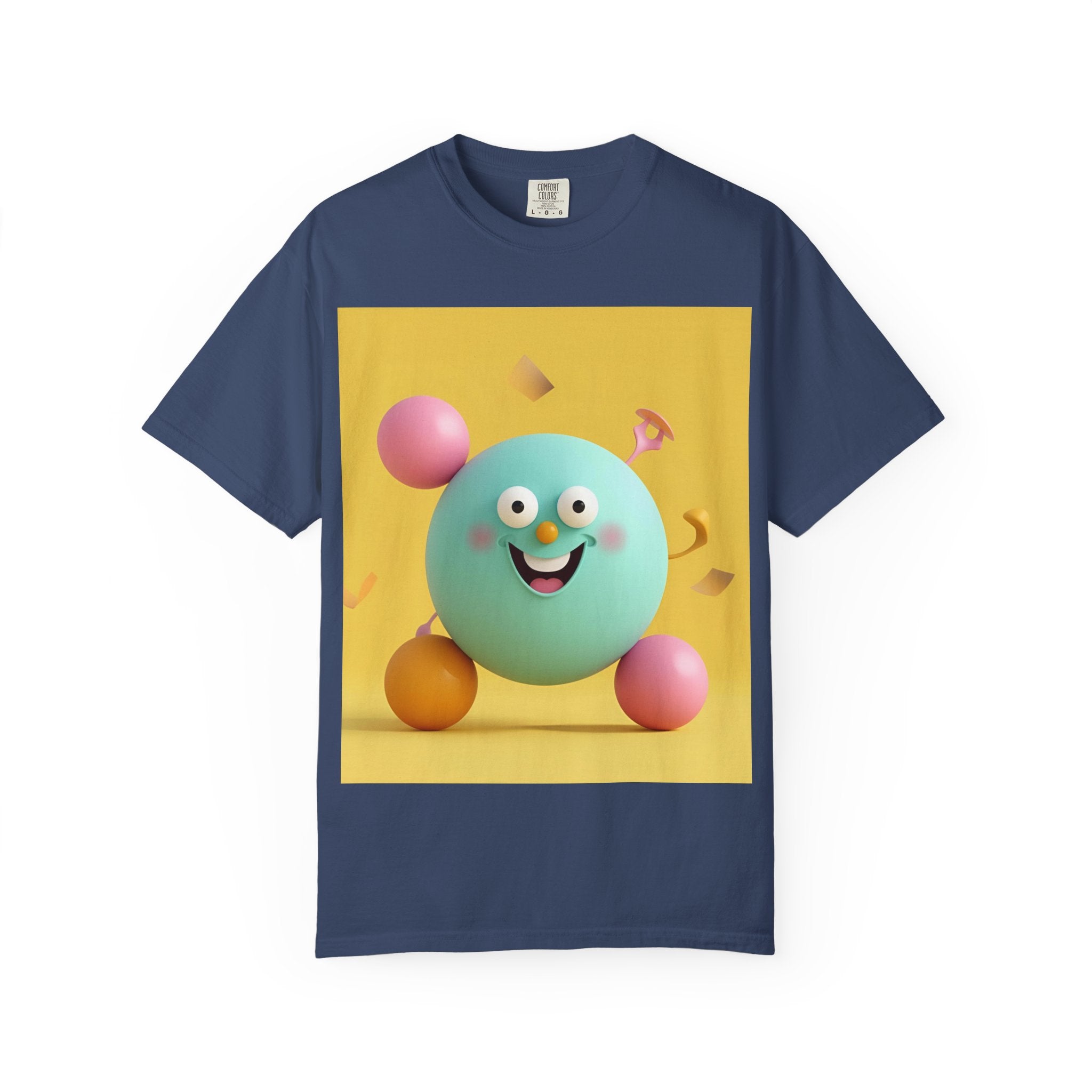 Playful Colorful Cartoon T-Shirt, Fun Graphic Tee, Summer Casual Wear, Gift for Kids and Adults, Birthday Party Outfit, Unique Design