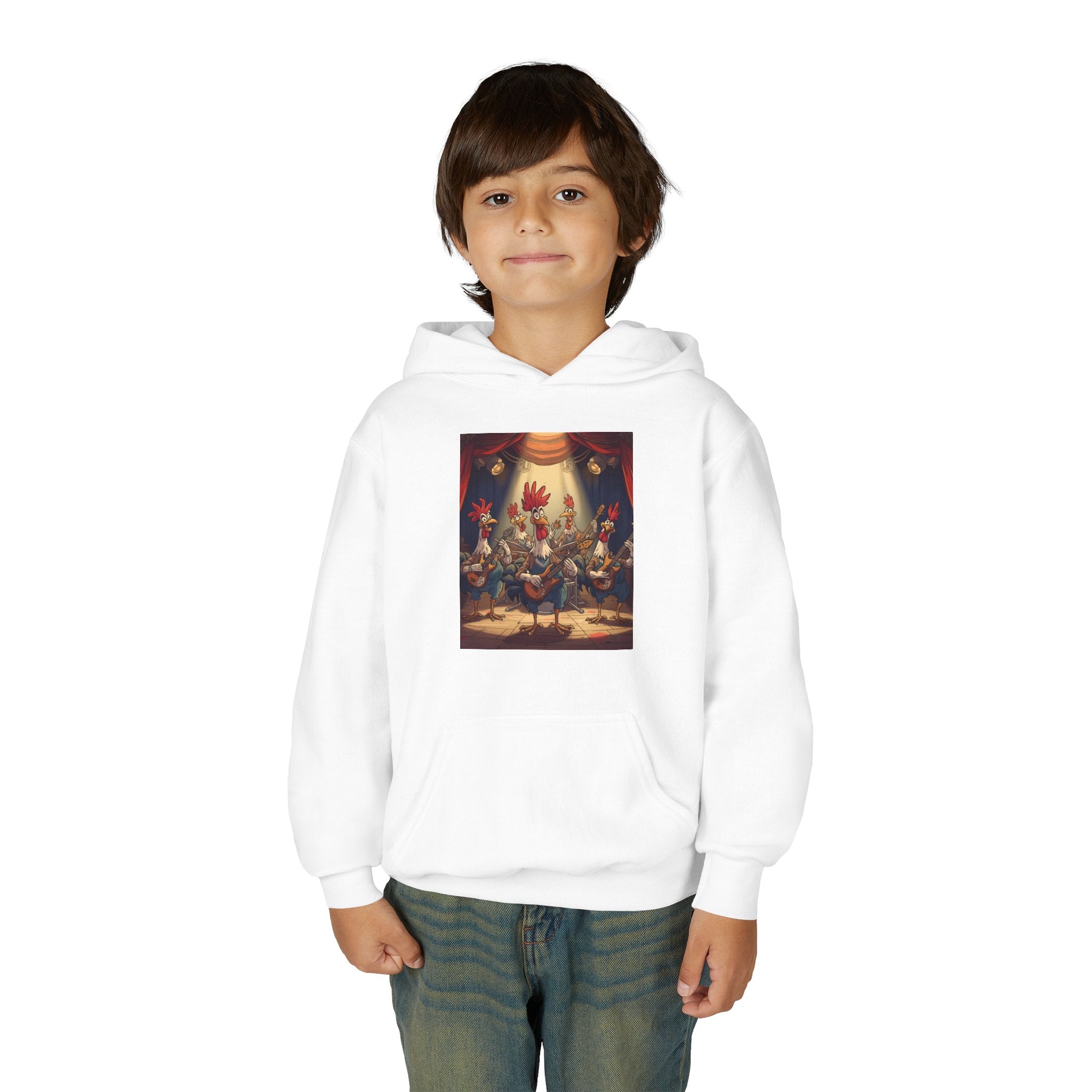 Chicken Funny Youth Heavy Blend Hooded Sweatshirt