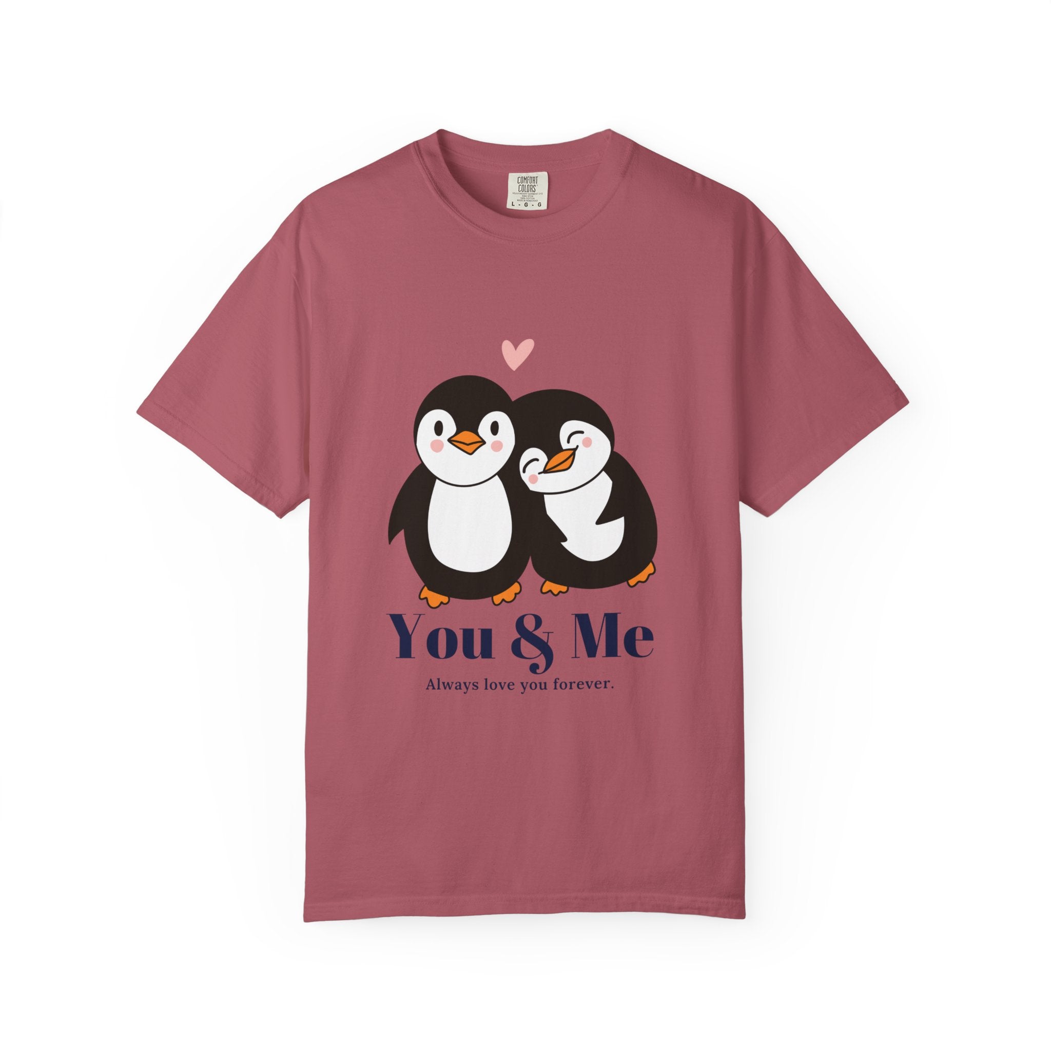 Cute Penguin Love T-Shirt, Unisex Couples Gift, Valentine's Day T-Shirt, Love You Forever Shirt, Matching Couple Outfits