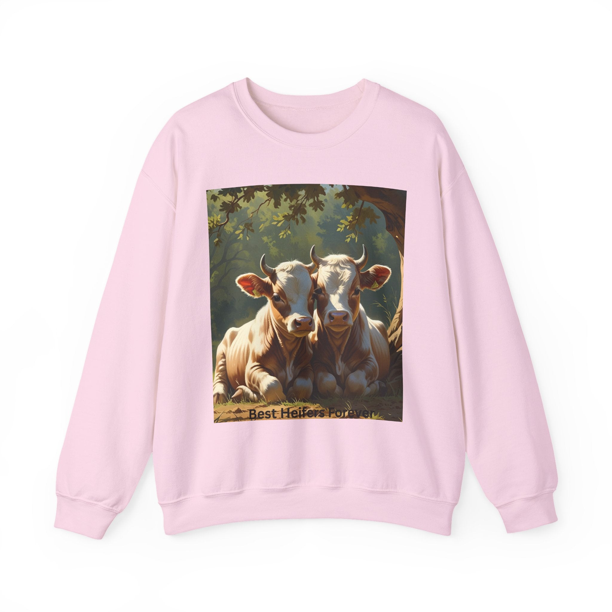 Cozy Cow Crewneck Sweatshirt, Unisex Pullover, Animal Lover Gift, Farmhouse Decor, Best Friends, Cute Sweatshirt
