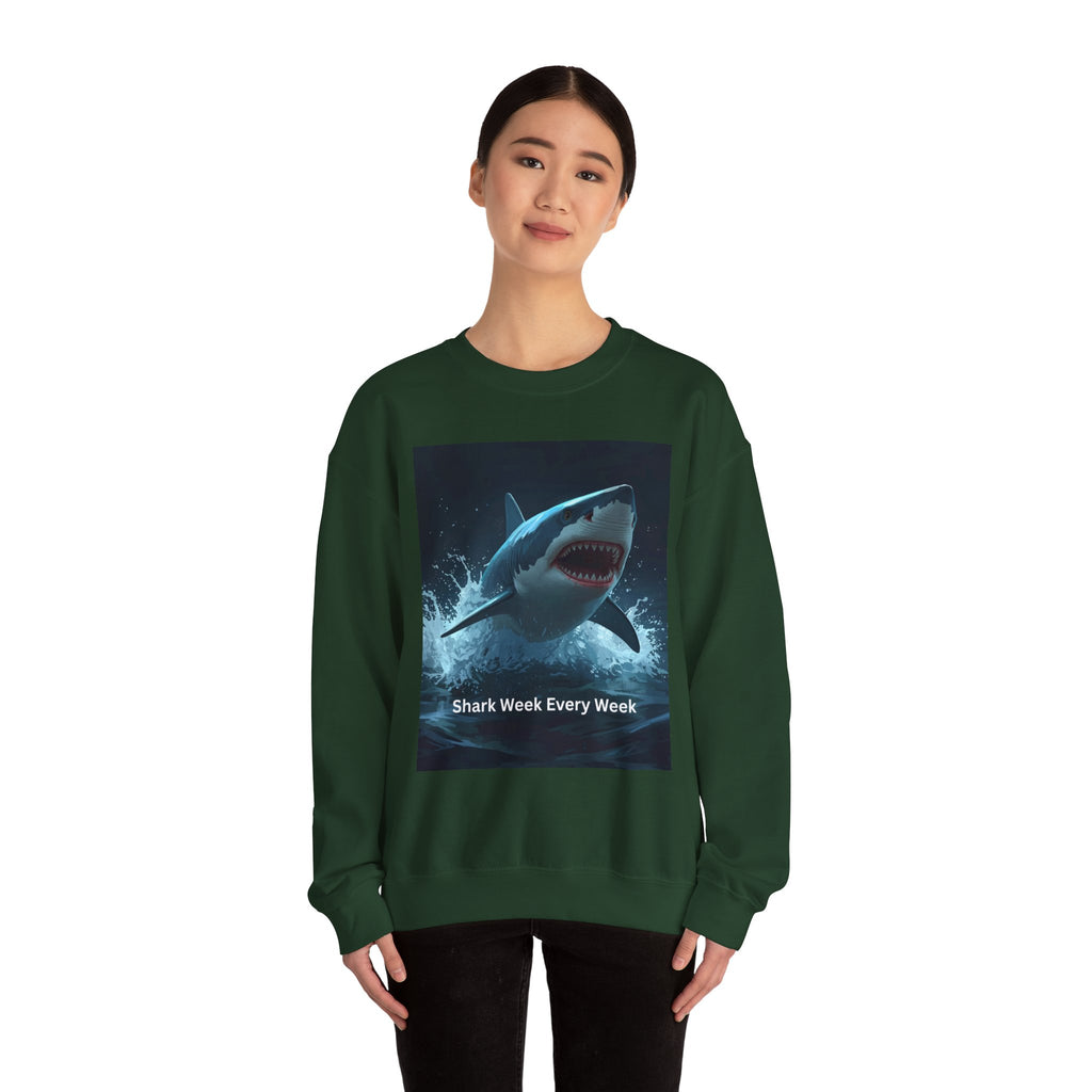 Shark Week Crewneck Sweatshirt, Fun Gift for Shark Lovers, Cozy Apparel for Beach Lovers, Unique Summer Fashion, Undersea Adventure [...]