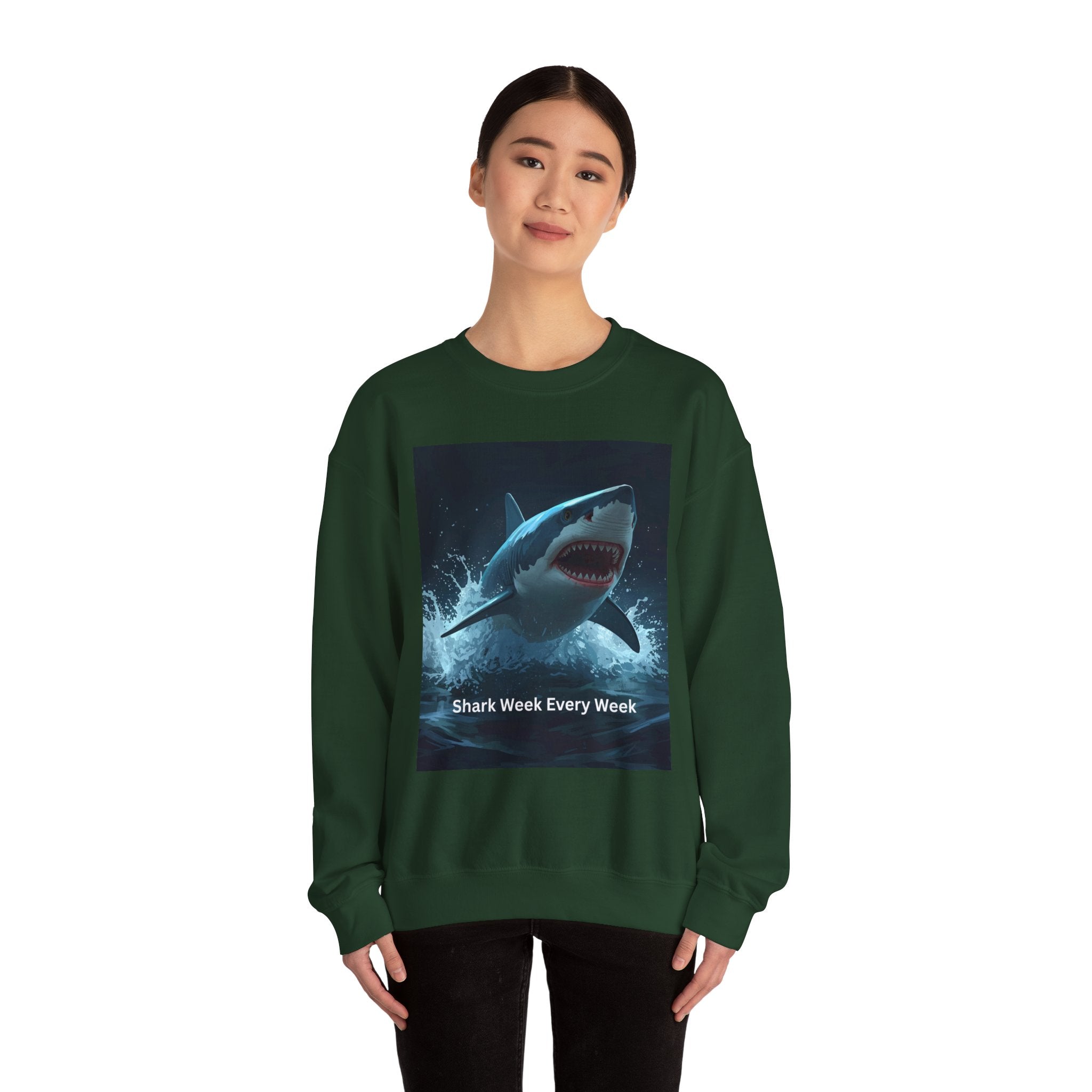 Shark Week Crewneck Sweatshirt, Fun Gift for Shark Lovers, Cozy Apparel for Beach Lovers, Unique Summer Fashion, Undersea Adventure [...]