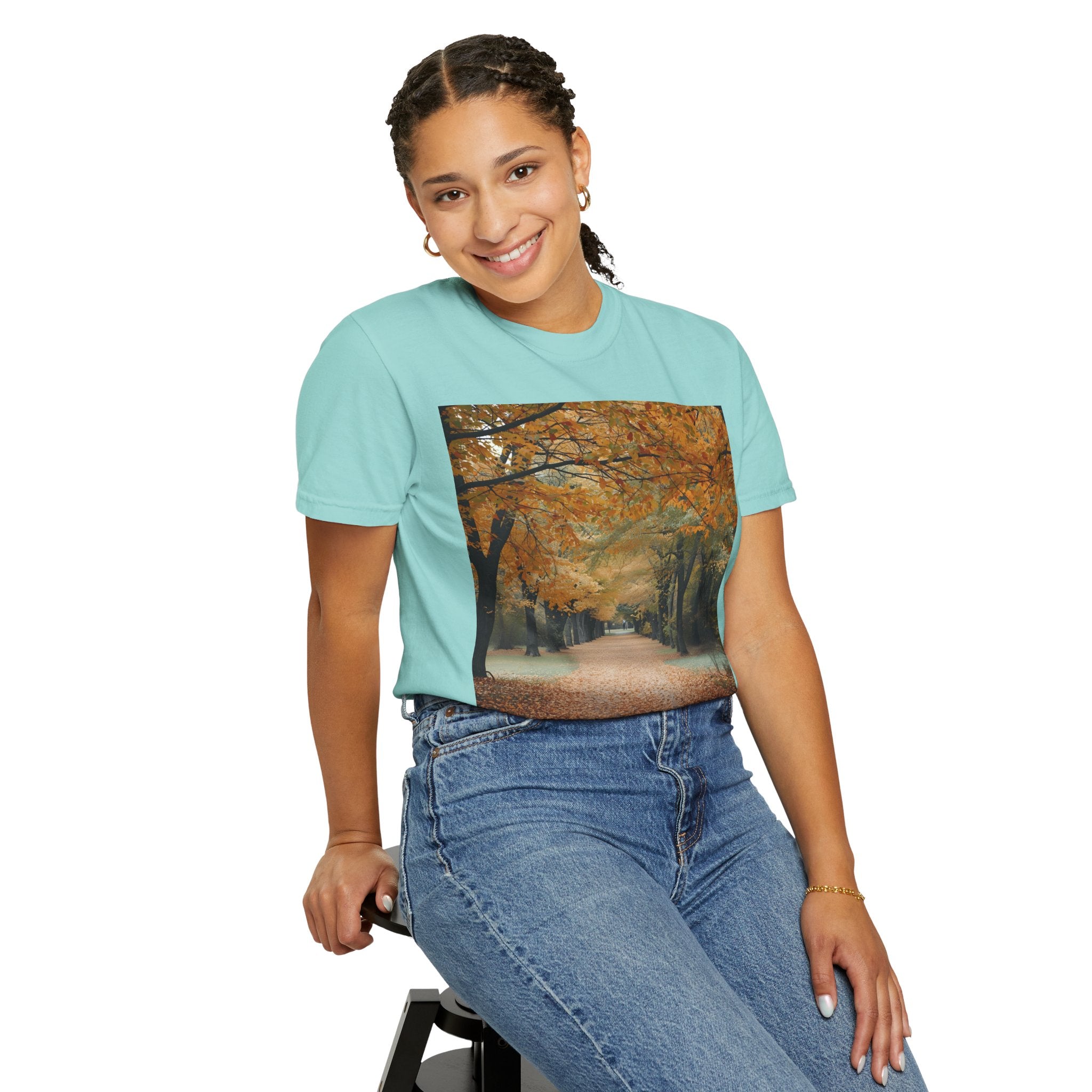 Autumn Pathways Unisex T-Shirt - Cozy Fall Vibes, Nature Lover's Tee, Seasonal Style, Perfect for Thanksgiving, Outdoors Events