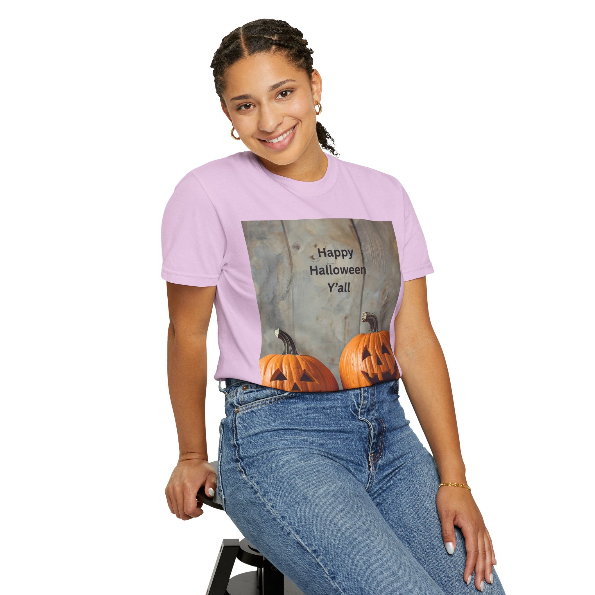 Happy Halloween Unisex T-Shirt, Spooky Fall Tee, Pumpkin Graphic Shirt, Halloween Costume Top, Fall Celebration Wear