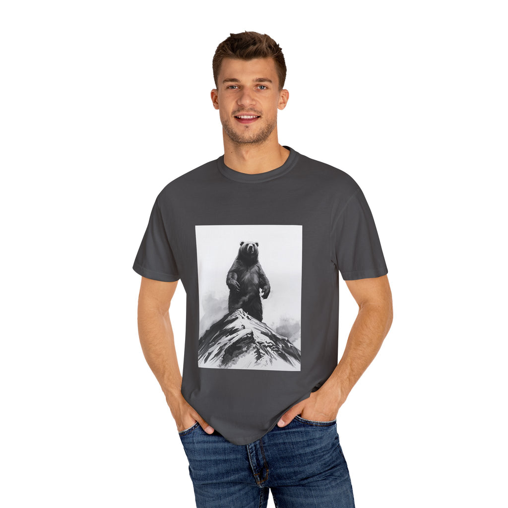 Bear Mountain Snow Unisex Garment-Dyed T-shirt