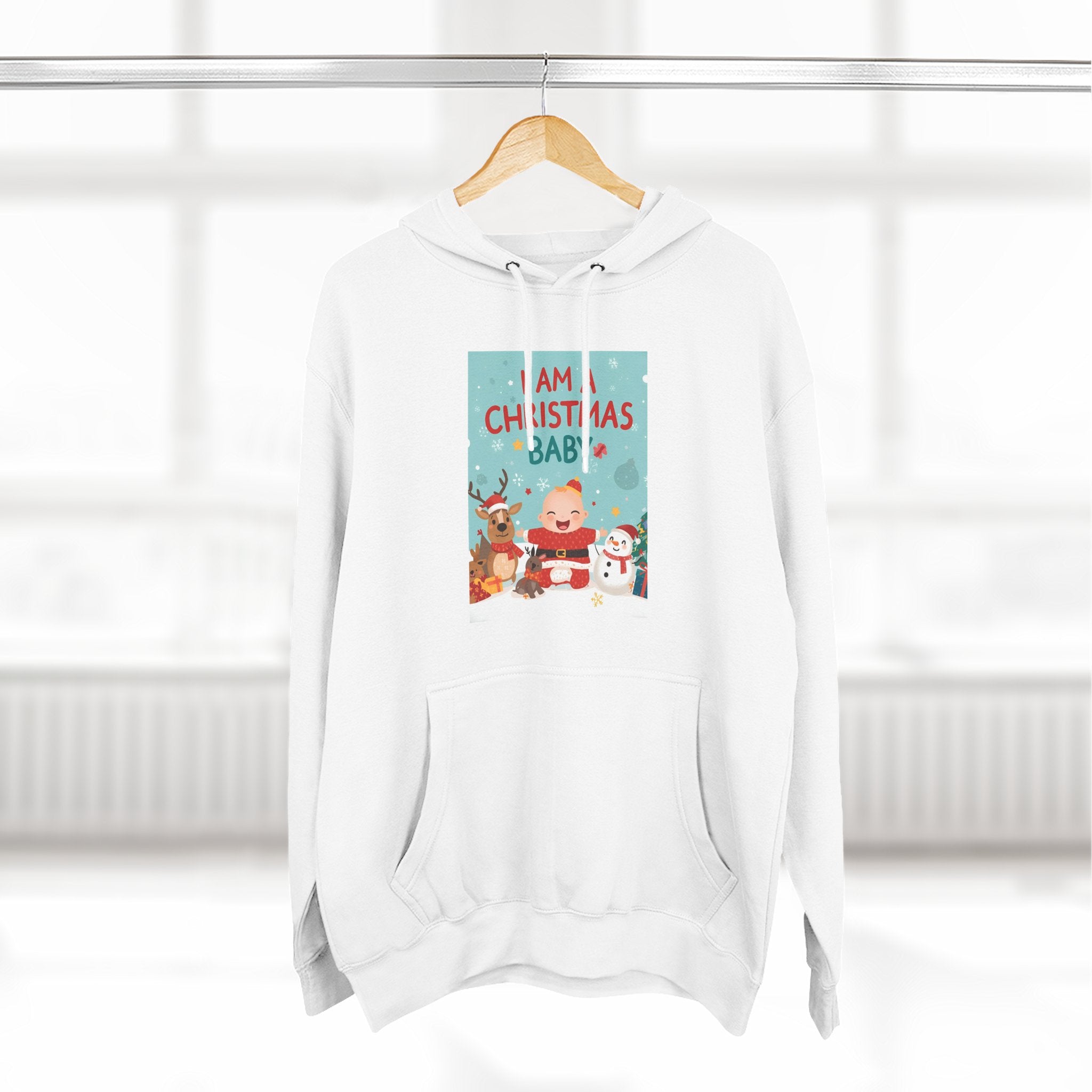 Chrstmas Three-Panel Fleece Hoodie
