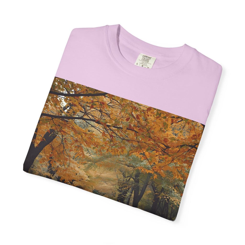 Autumn Pathways Unisex T-Shirt - Cozy Fall Vibes, Nature Lover's Tee, Seasonal Style, Perfect for Thanksgiving, Outdoors Events