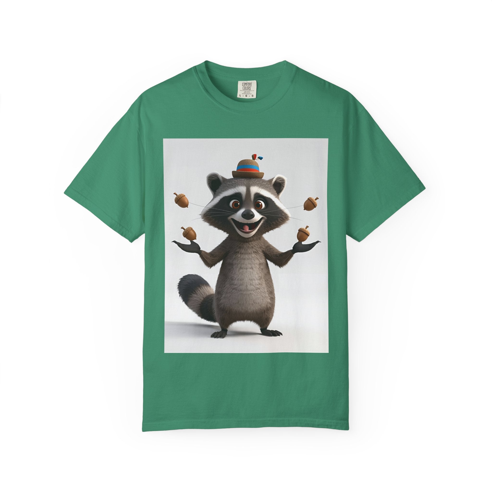 Whimsical Raccoon T-Shirt, Unisex Graphic Tee, Cute Animal Shirt, Fun Gift for Kids and Adults, Quirky Nature Lover Apparel, Party Wear