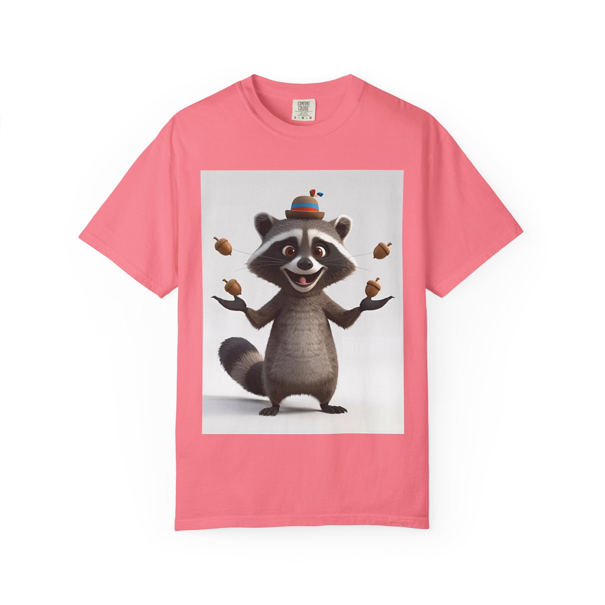 Whimsical Raccoon T-Shirt, Unisex Graphic Tee, Cute Animal Shirt, Fun Gift for Kids and Adults, Quirky Nature Lover Apparel, Party Wear