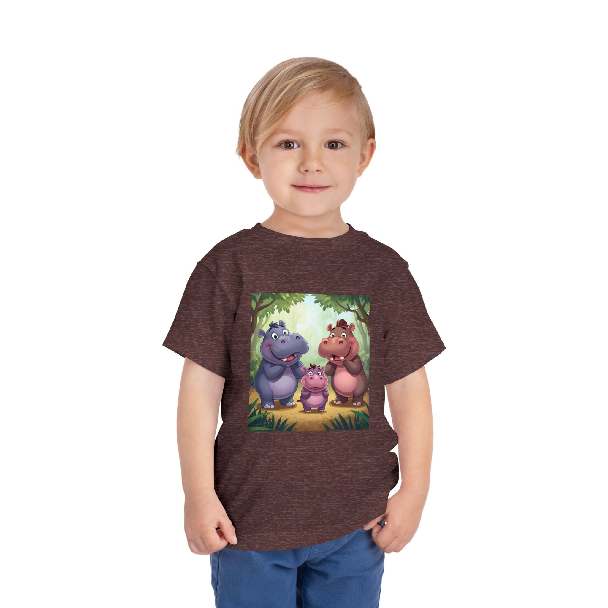 Hippo Cute Toddler Short Sleeve Tee