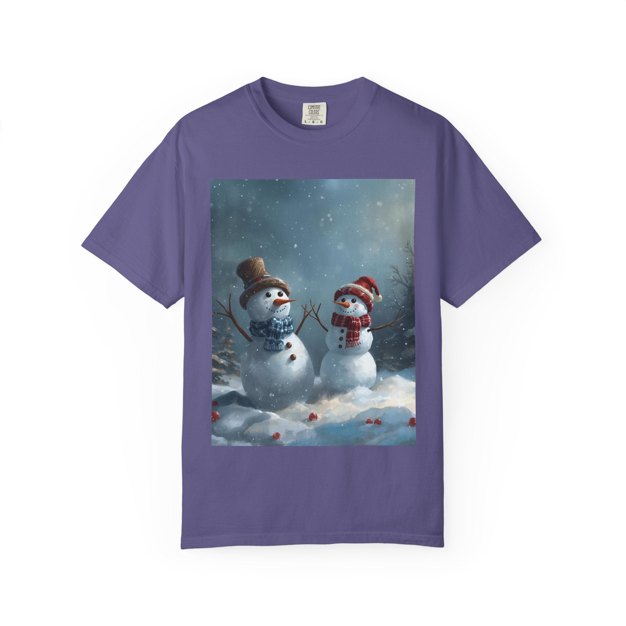 Christmas Winter Snowman T-Shirt, Festive Holiday Tee, Family Holiday Shirt, Cozy Winter Outfit, Seasonal Gift Idea