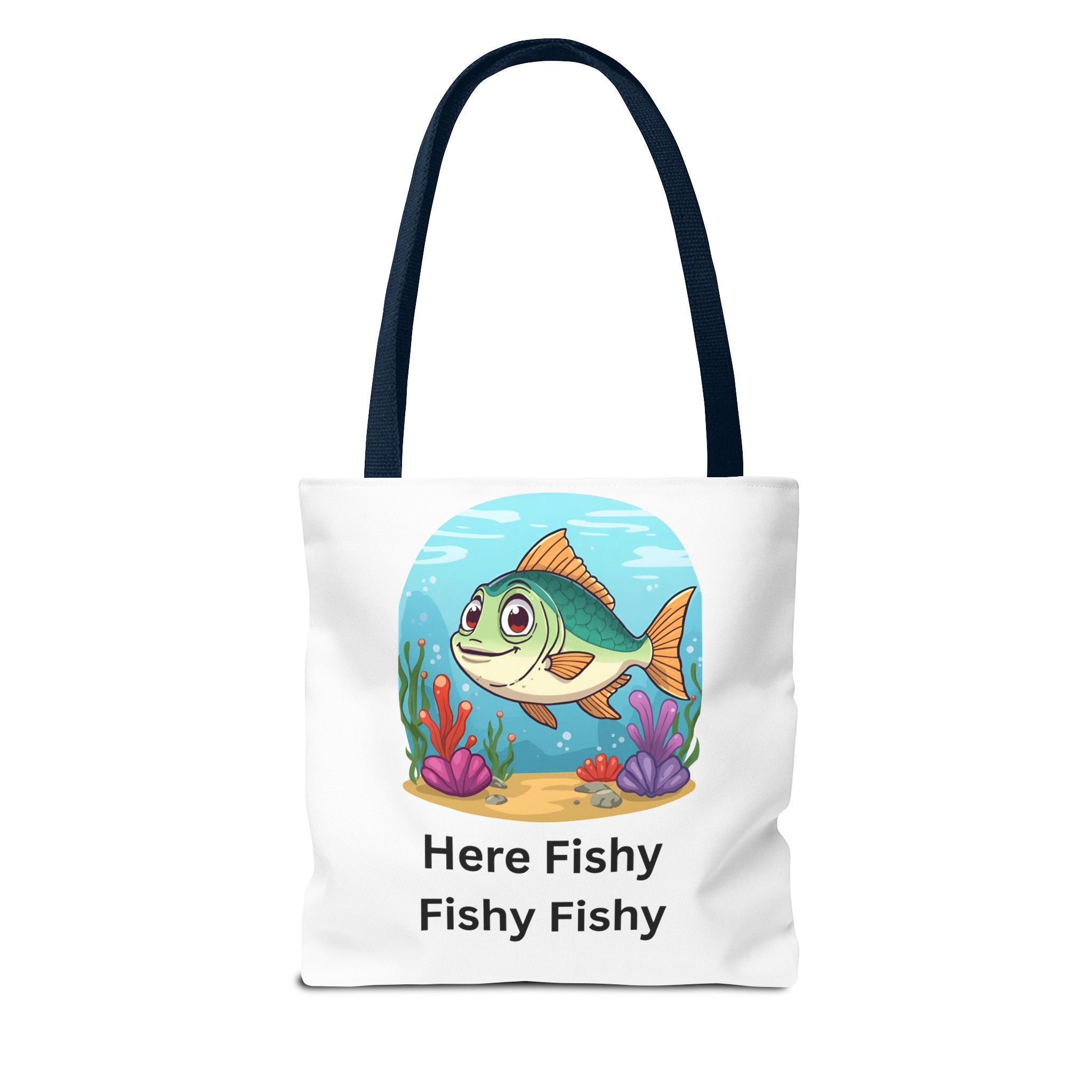 Here Fishy Fishy Fishy Tote Bag (AOP)