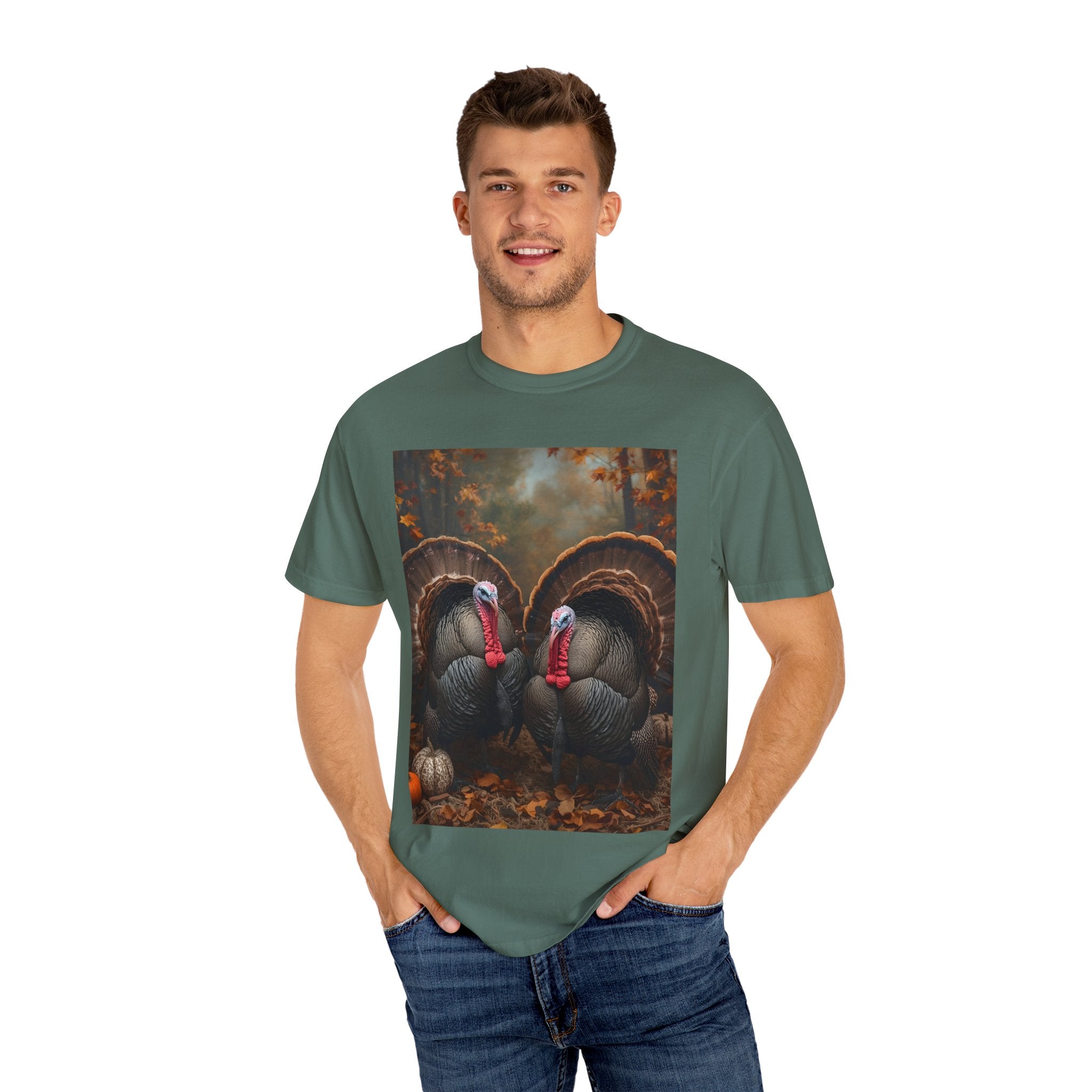 Thanksgiving Turkey T-Shirt, Fall Apparel, Unisex Tee, Harvest Celebration Gift, Autumn Wardrobe Essential