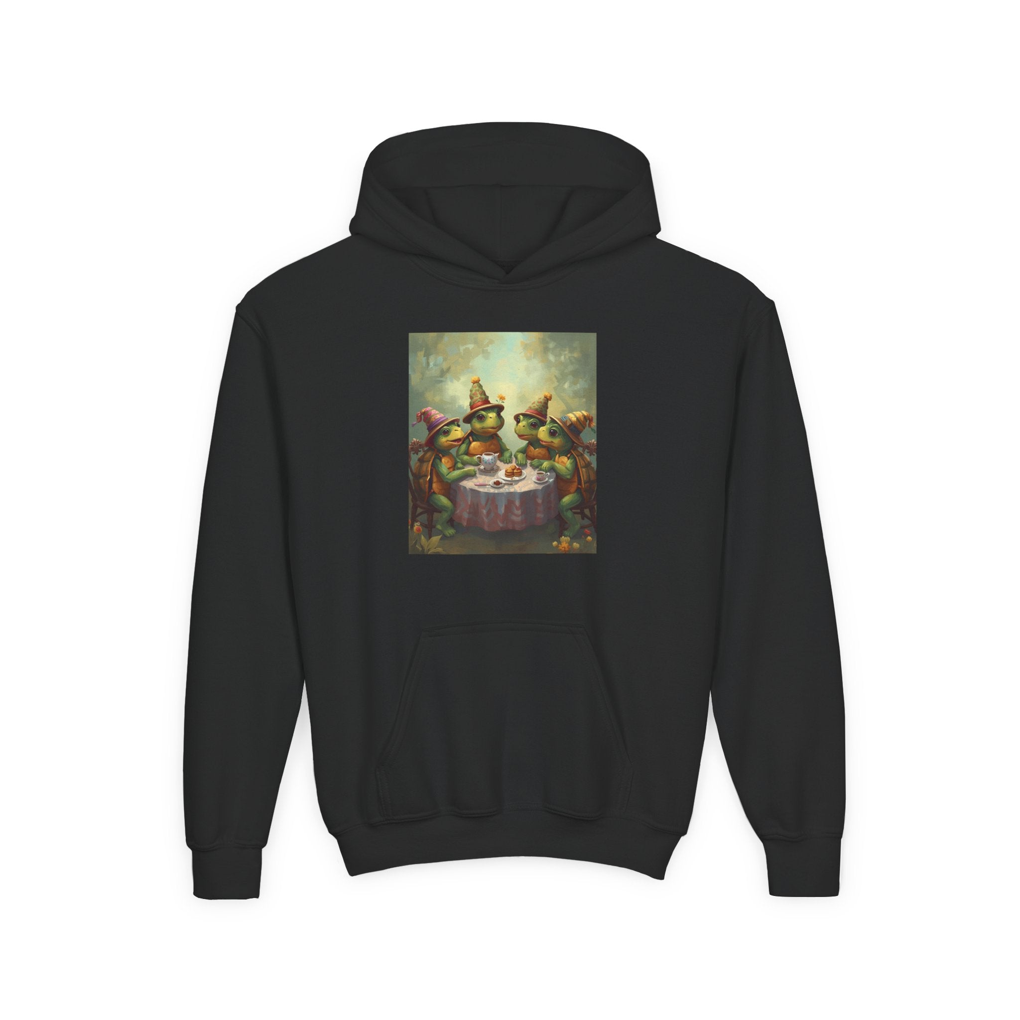 Whimsical Turtle Youth Heavy Blend Hooded Sweatshirt
