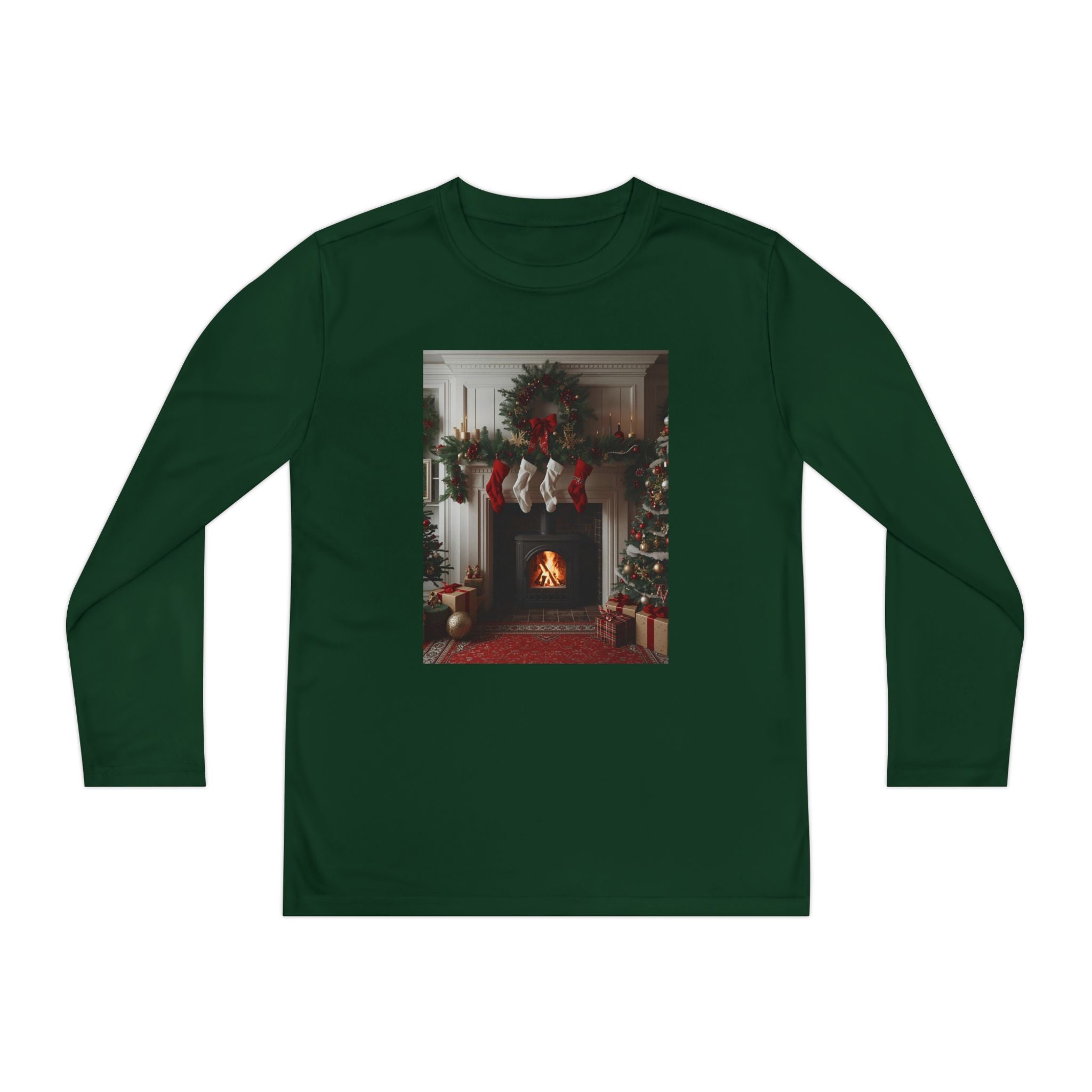 Cozy Christmas Youth Long Sleeve Competitor Tee