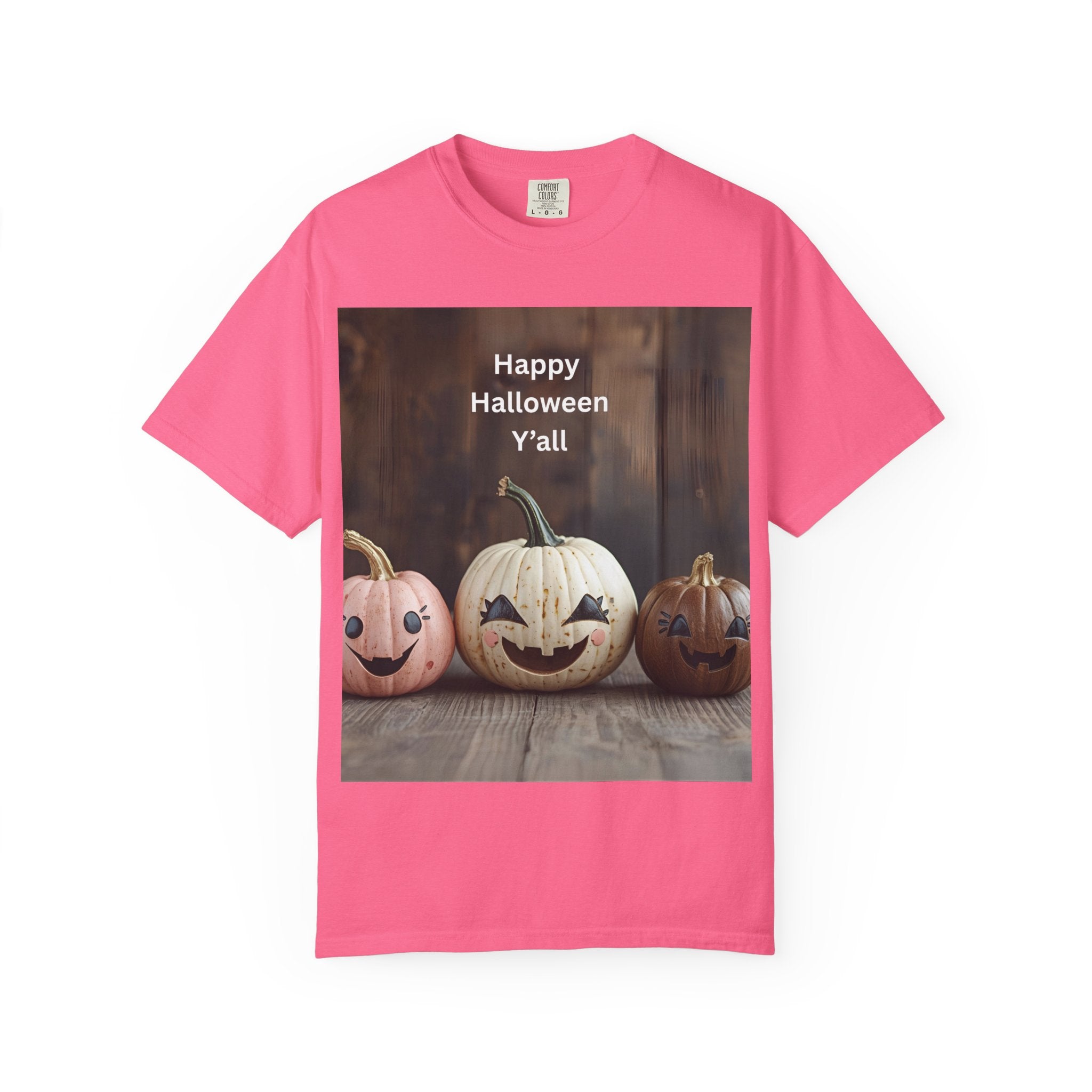 Happy Halloween Unisex T-Shirt, Casual Fall Tee, Halloween Gift, Pumpkin Shirt, Autumn Apparel, Holiday Style