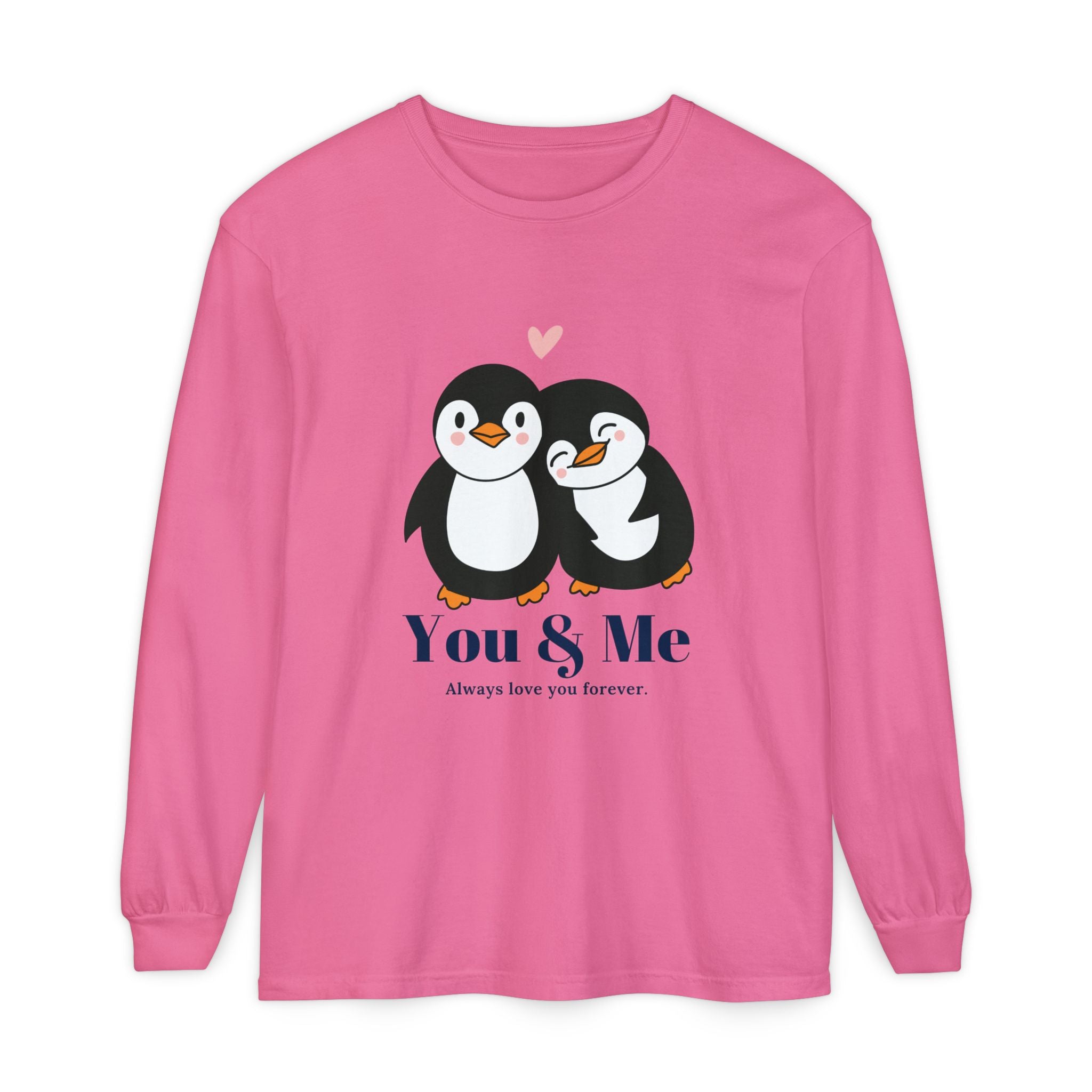 Adorable Penguin Love Long Sleeve T-Shirt | Cute Couples Gift, Valentine's Day Apparel, Matching Tees, Cozy Date Night Wear, [...]