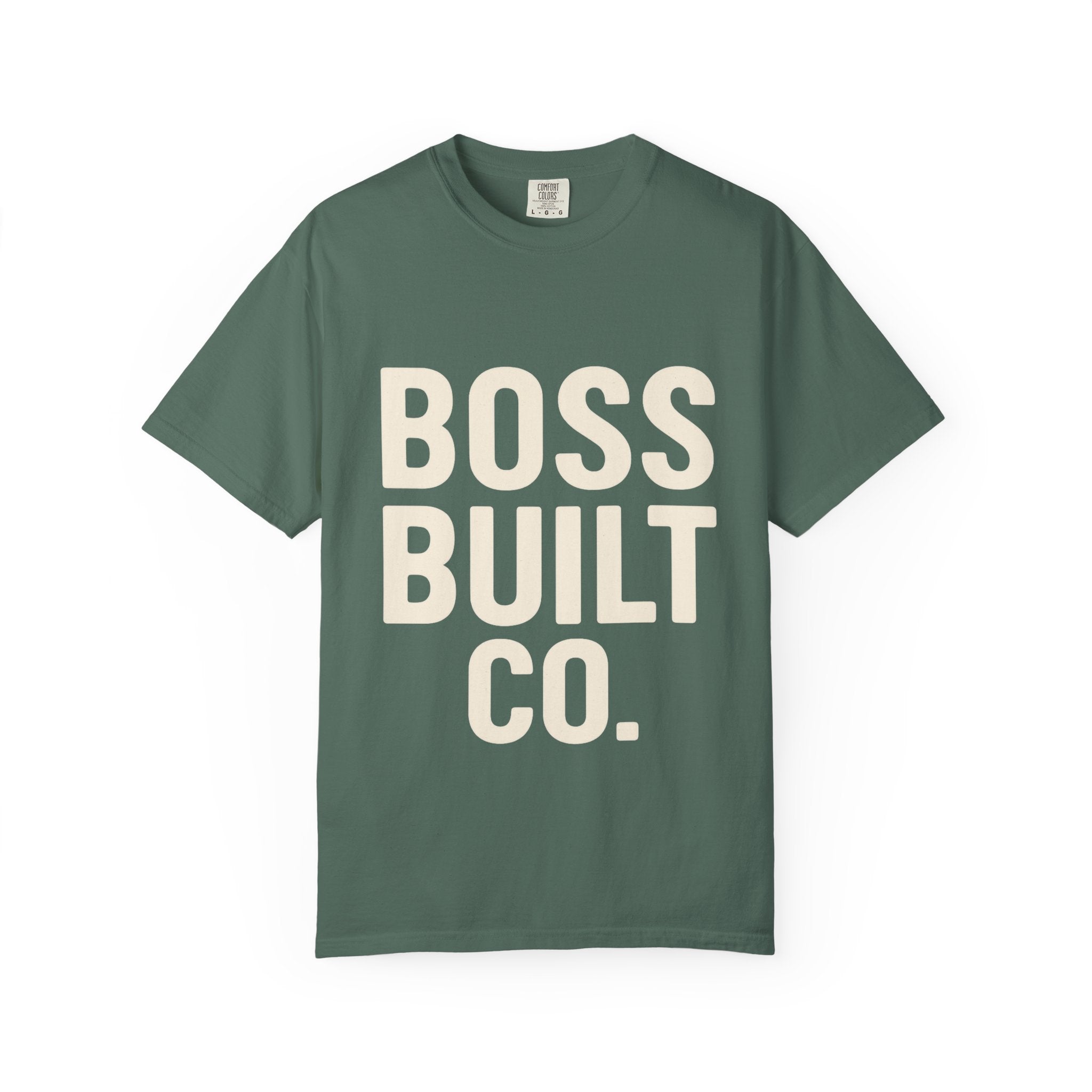 Boss Built Co. Graphic T-Shirt — Bold Logo Tee for Entrepreneurs & Makers
