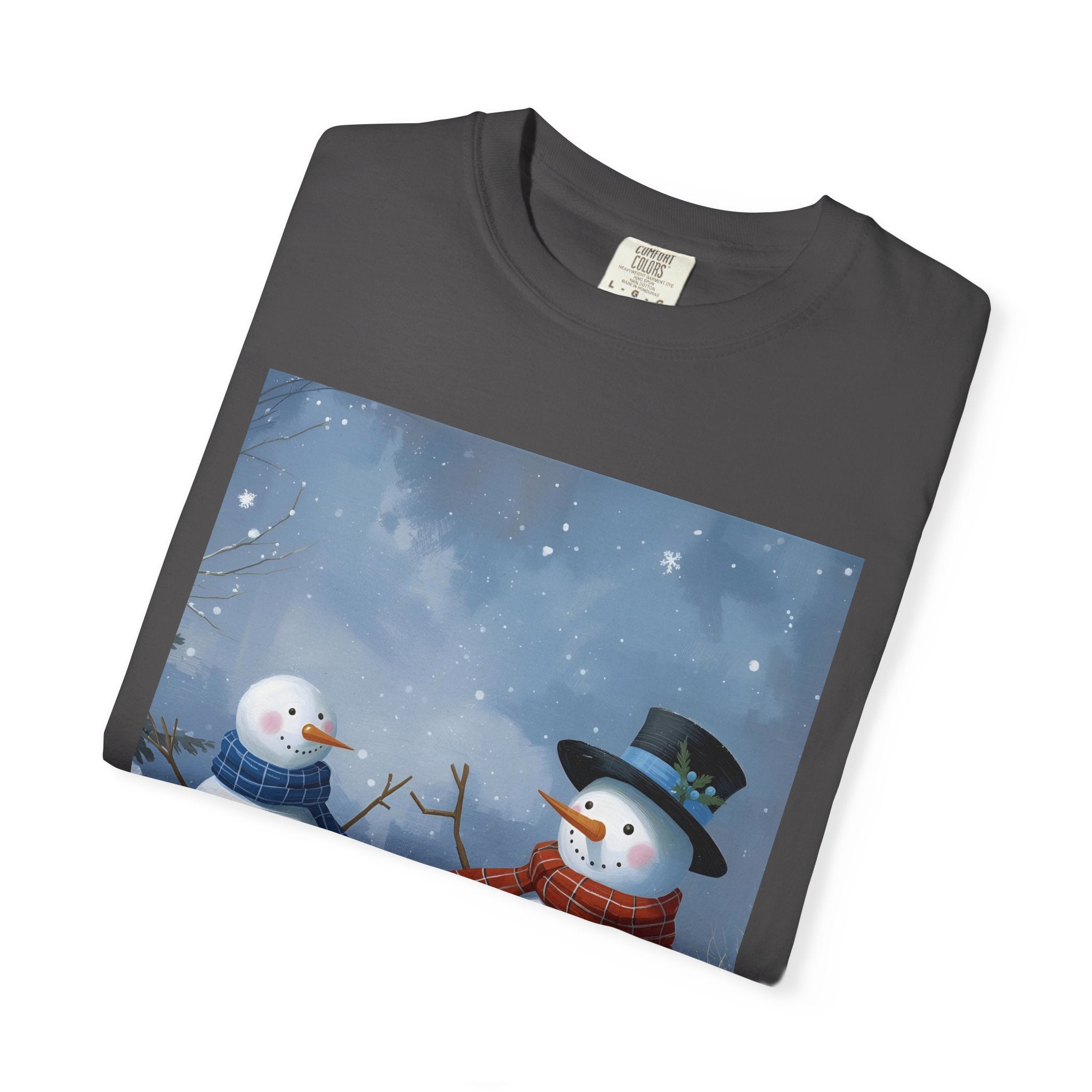 Christmas Snowman Family T-Shirt, Holiday Gift, Cozy Tee, Unisex Snowman Shirt, Festive Apparel, Winter Celebration Wear
