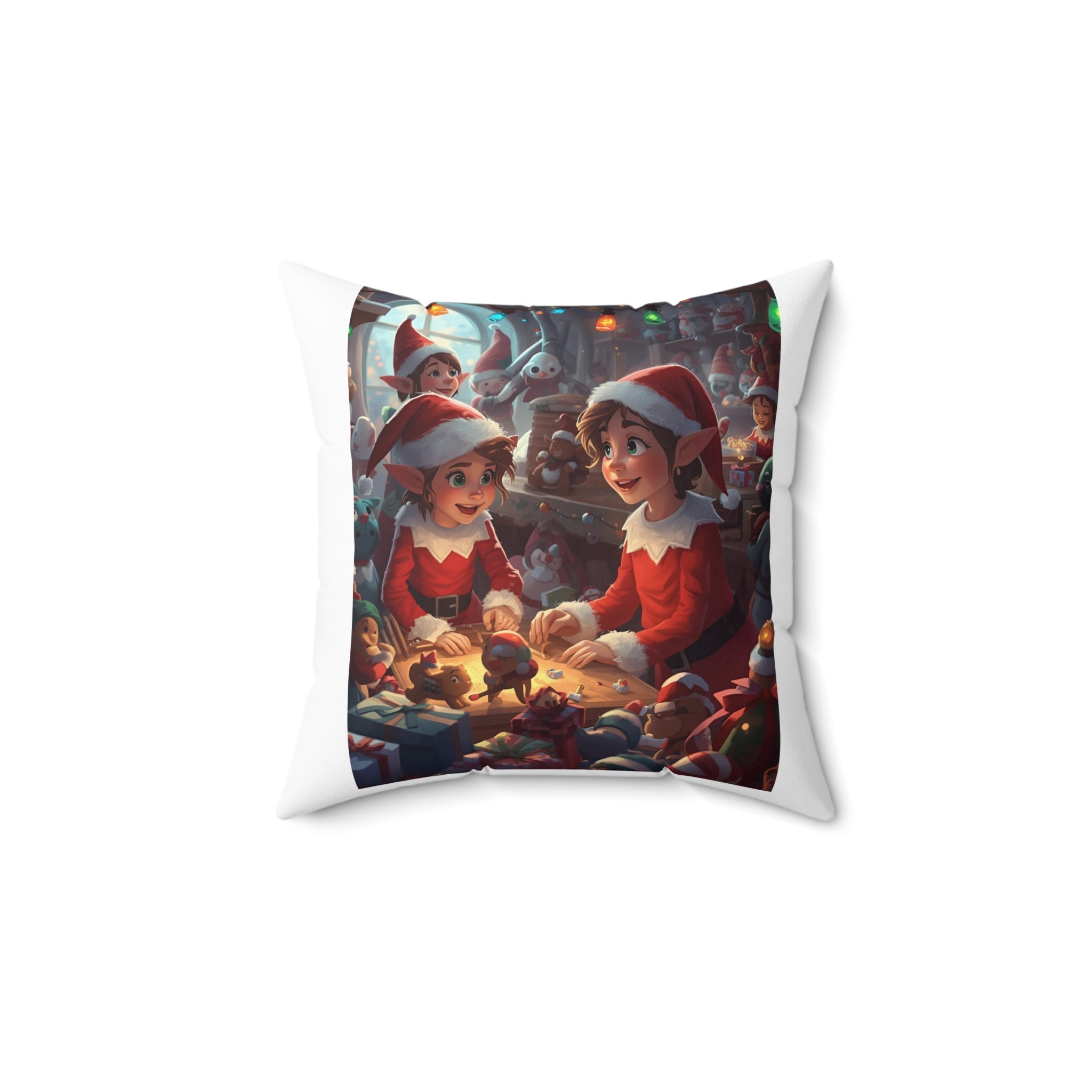 Christmas Elf Pillow, Holiday Decor, Seasonal Cushion, Home Decor, Kids Room Decor, Festive Throw Pillow