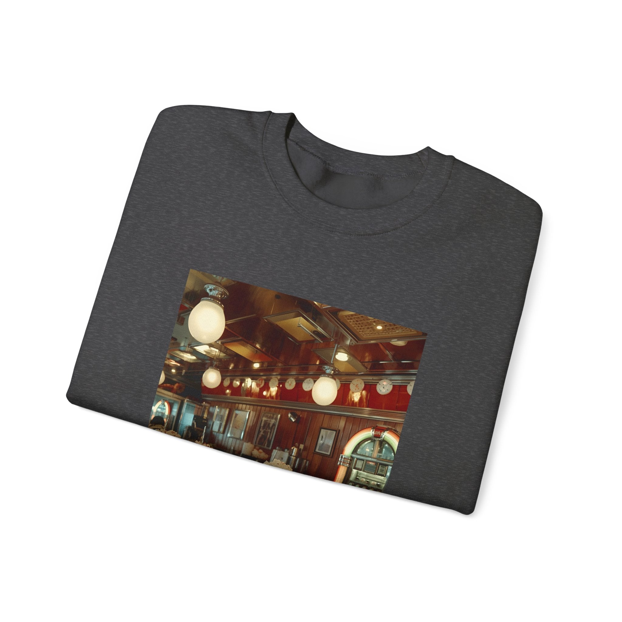 Cozy Café Vibes Sweatshirt, Unisex Crewneck, Coffee Lover Gift, Retro Coffee Shop Aesthetic, Perfect for Fall, Great for Lounging