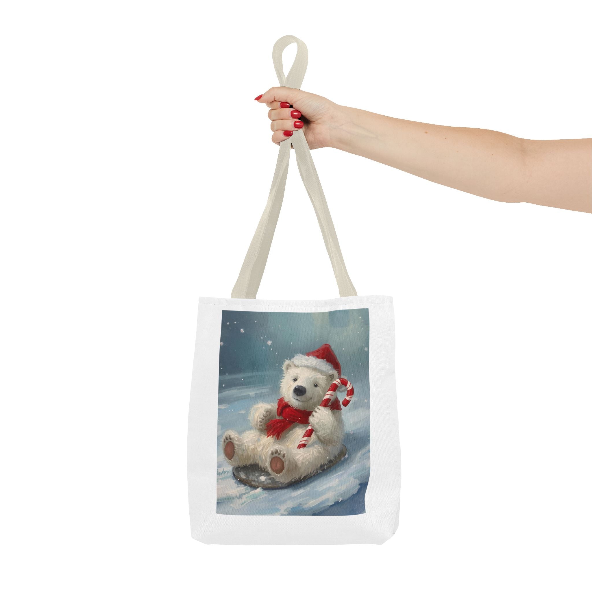 Cute Christmas Bear Tote Bag (AOP)
