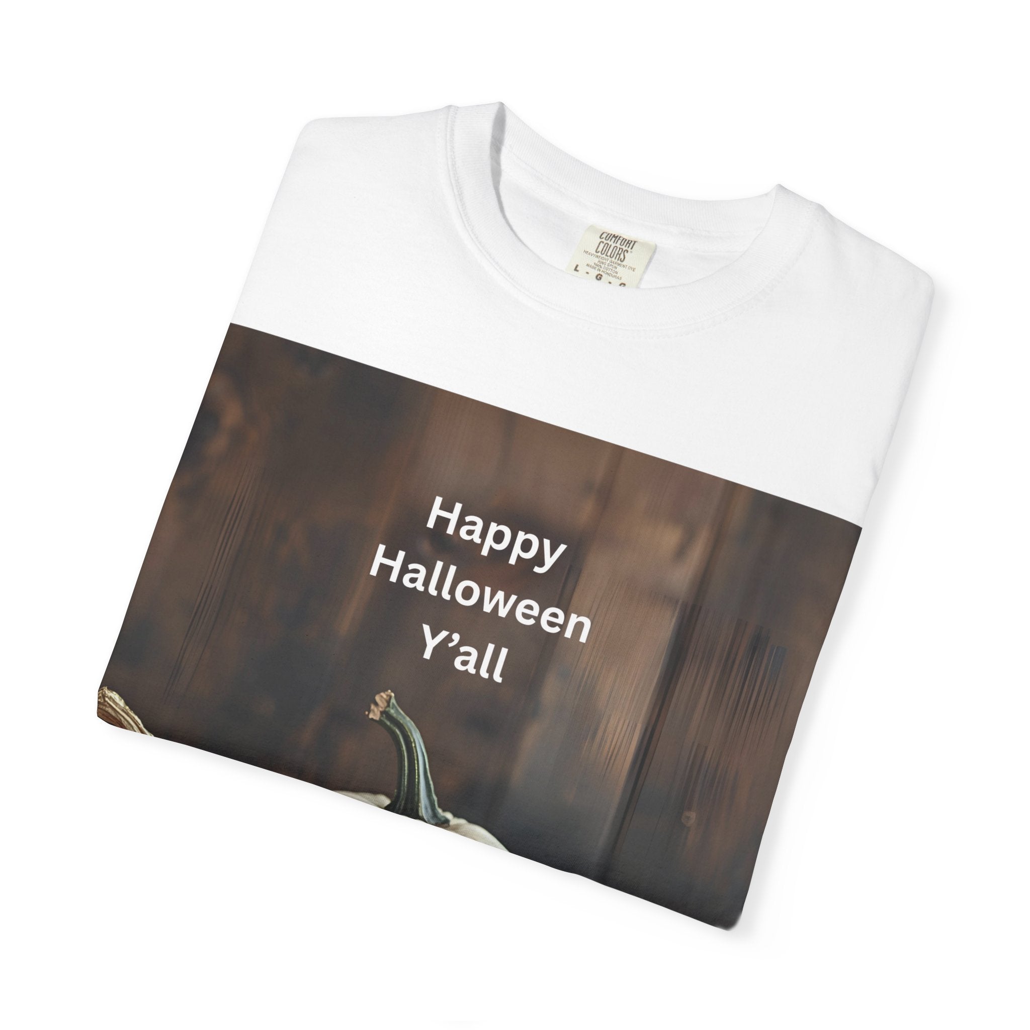 Happy Halloween Y'all T-shirt, Fall Pumpkin Tee, Unisex Halloween Apparel, Cute Halloween Gift, Autumn Wardrobe Essential
