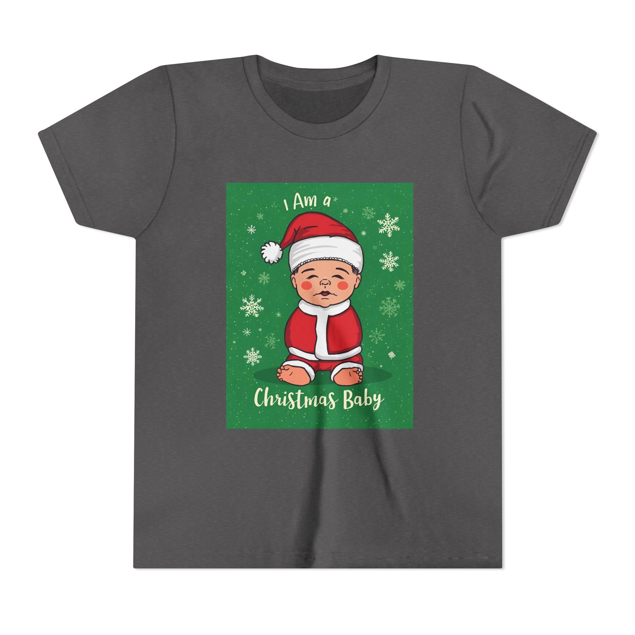 I Am A Christmas Baby Youth Short Sleeve Tee