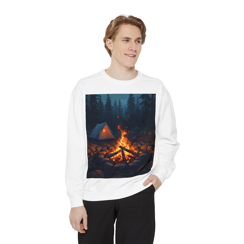Cozy Campfire Unisex Garment-Dyed Sweatshirt