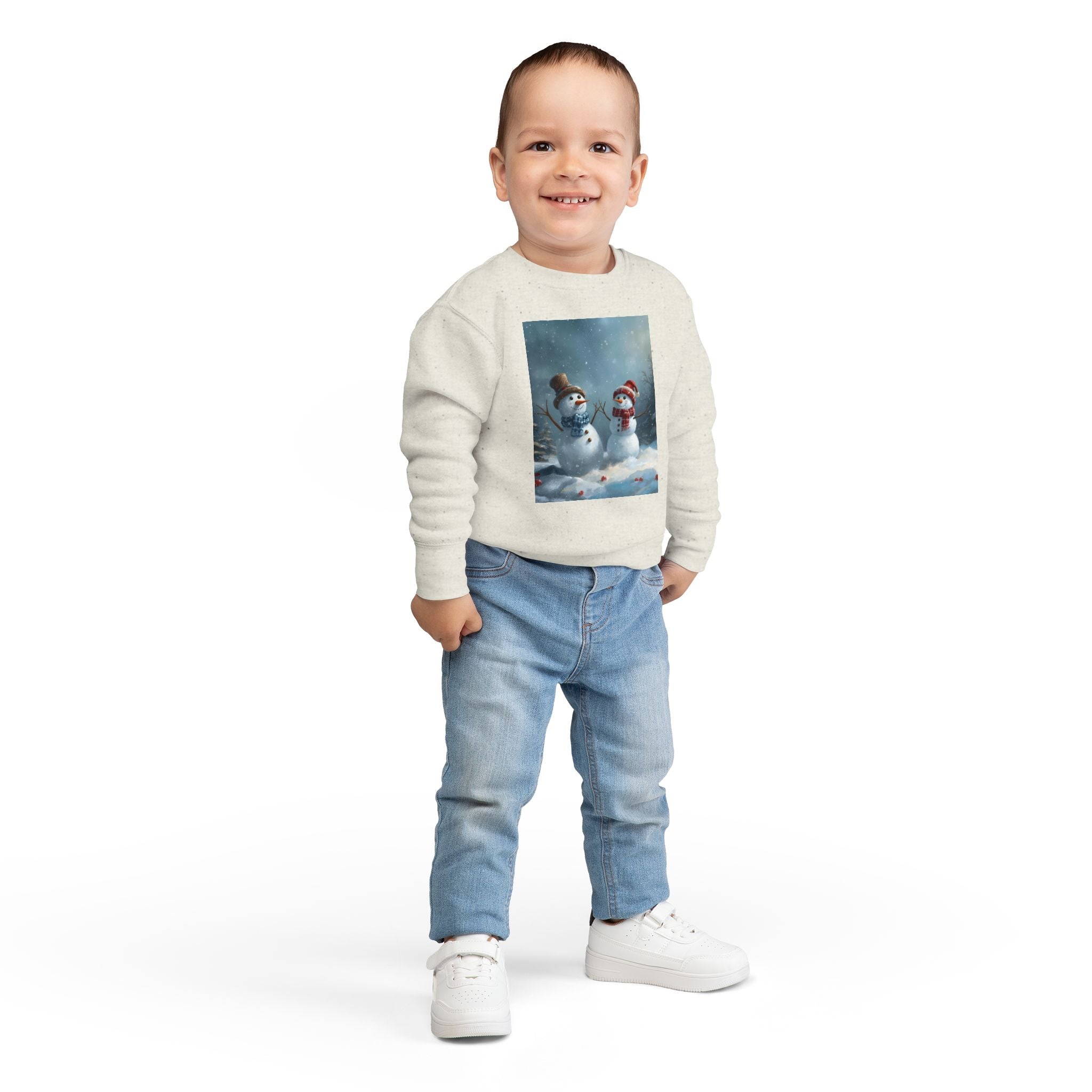 Christmas Snowman Toddler Sweatshirt